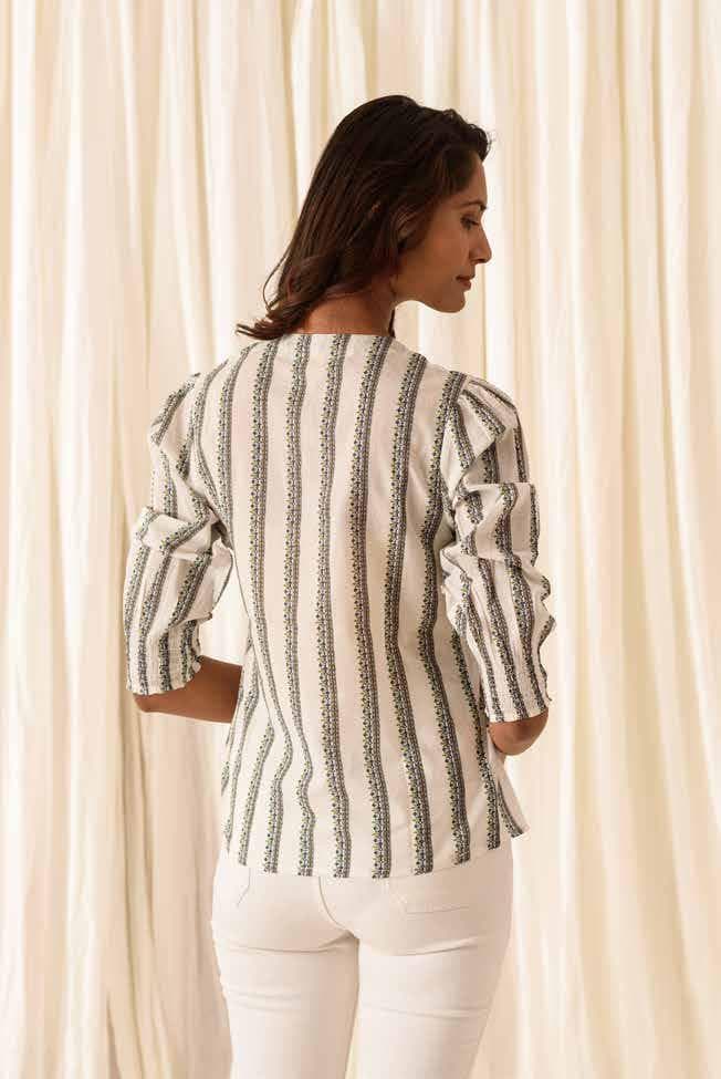 PRINTED WESTERN LOOK CHIC TOP