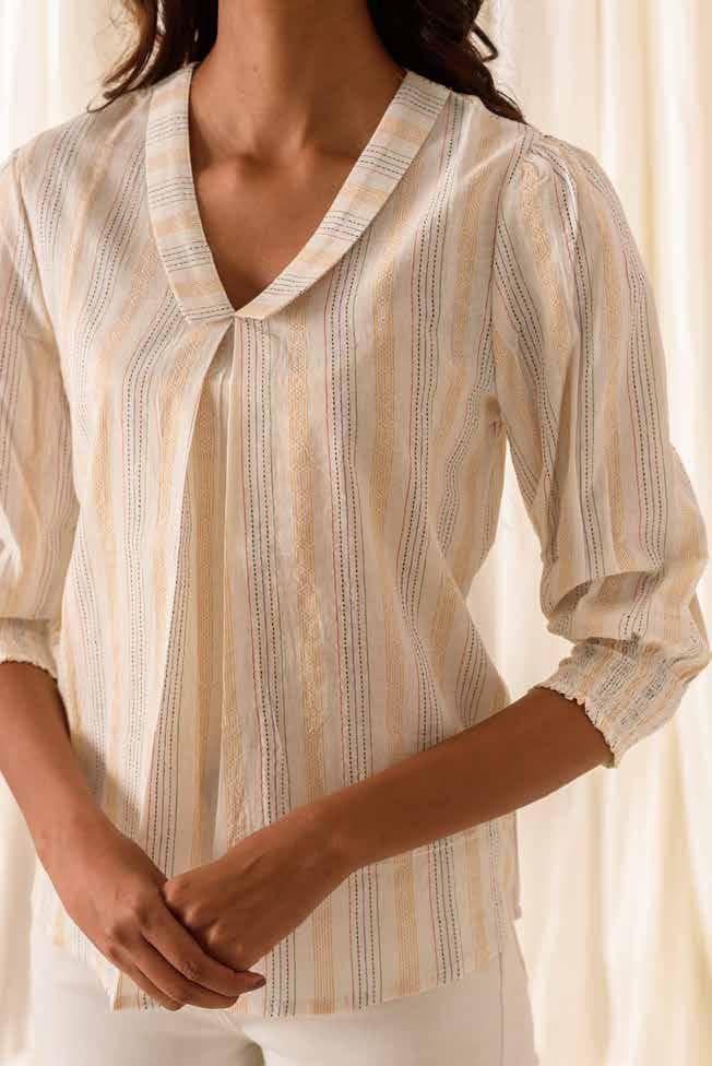 SIMPLE ELEGANT PRINTED TOP