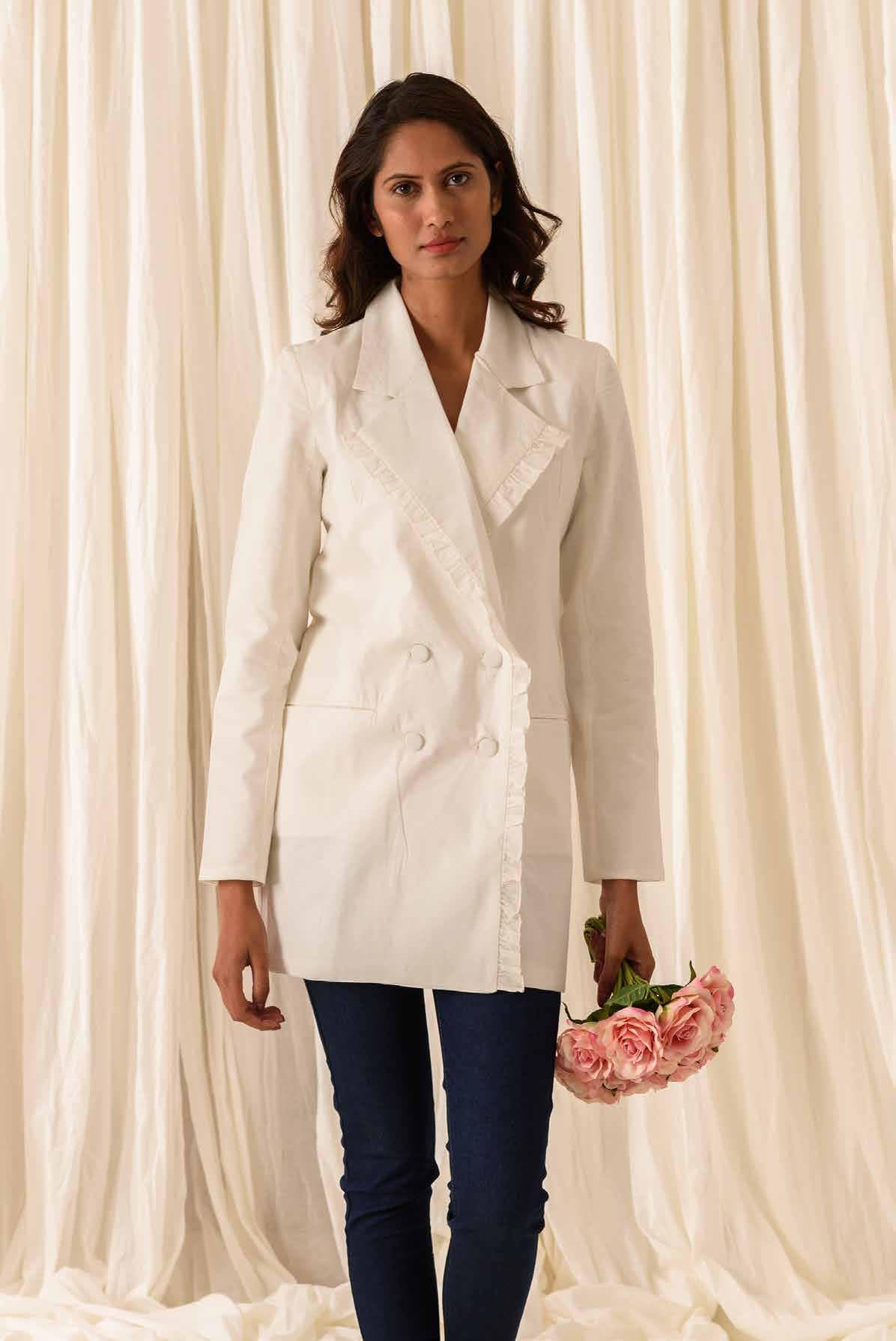 FRONT OVERLAPPED BUTTONED DRESS