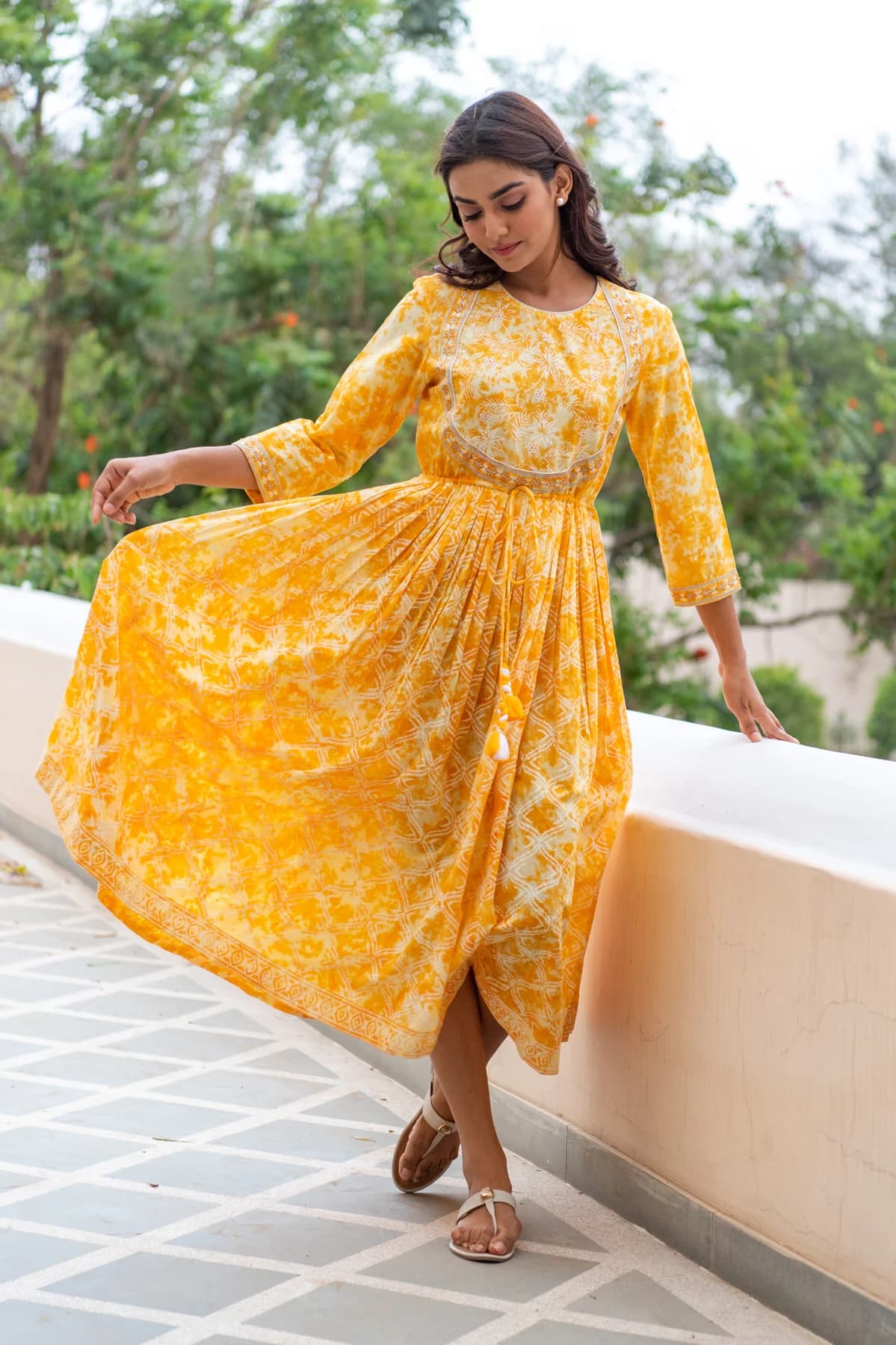 BLOCK PRINTED DRESS