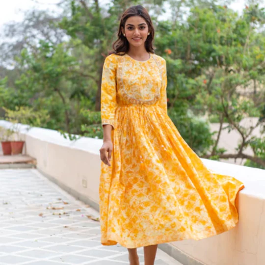 BLOCK PRINTED DRESS