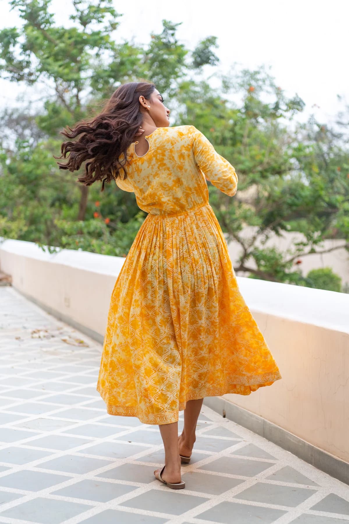 BLOCK PRINTED DRESS