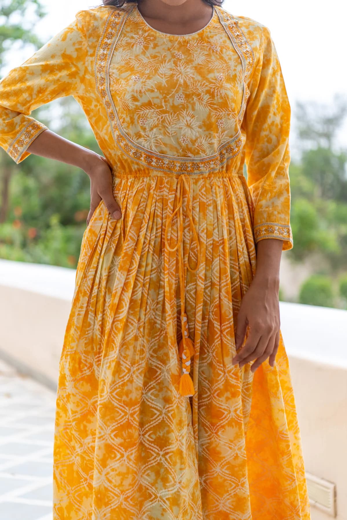 BLOCK PRINTED DRESS