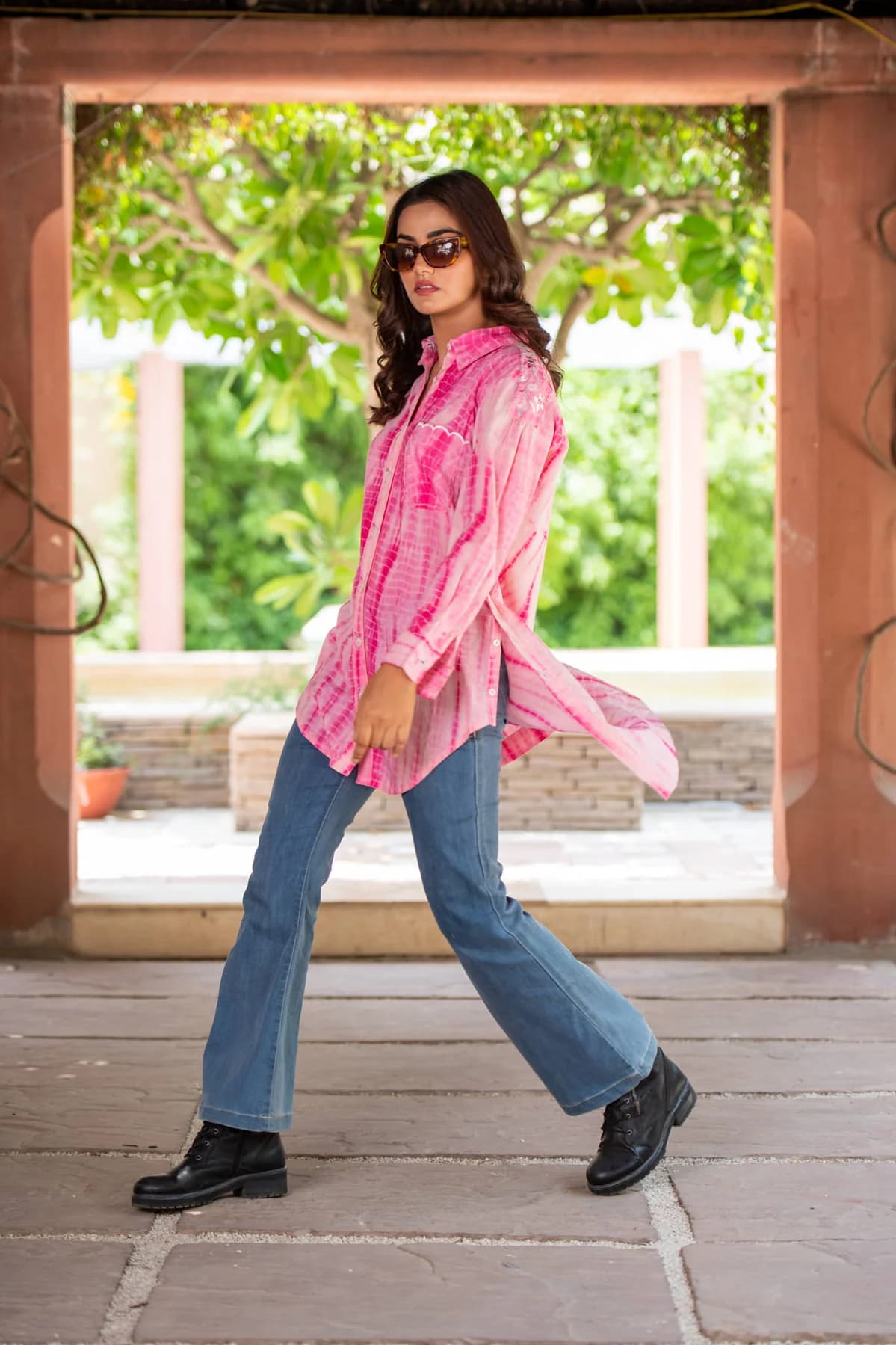 TIE DYE HIGH LOW SHIRT
