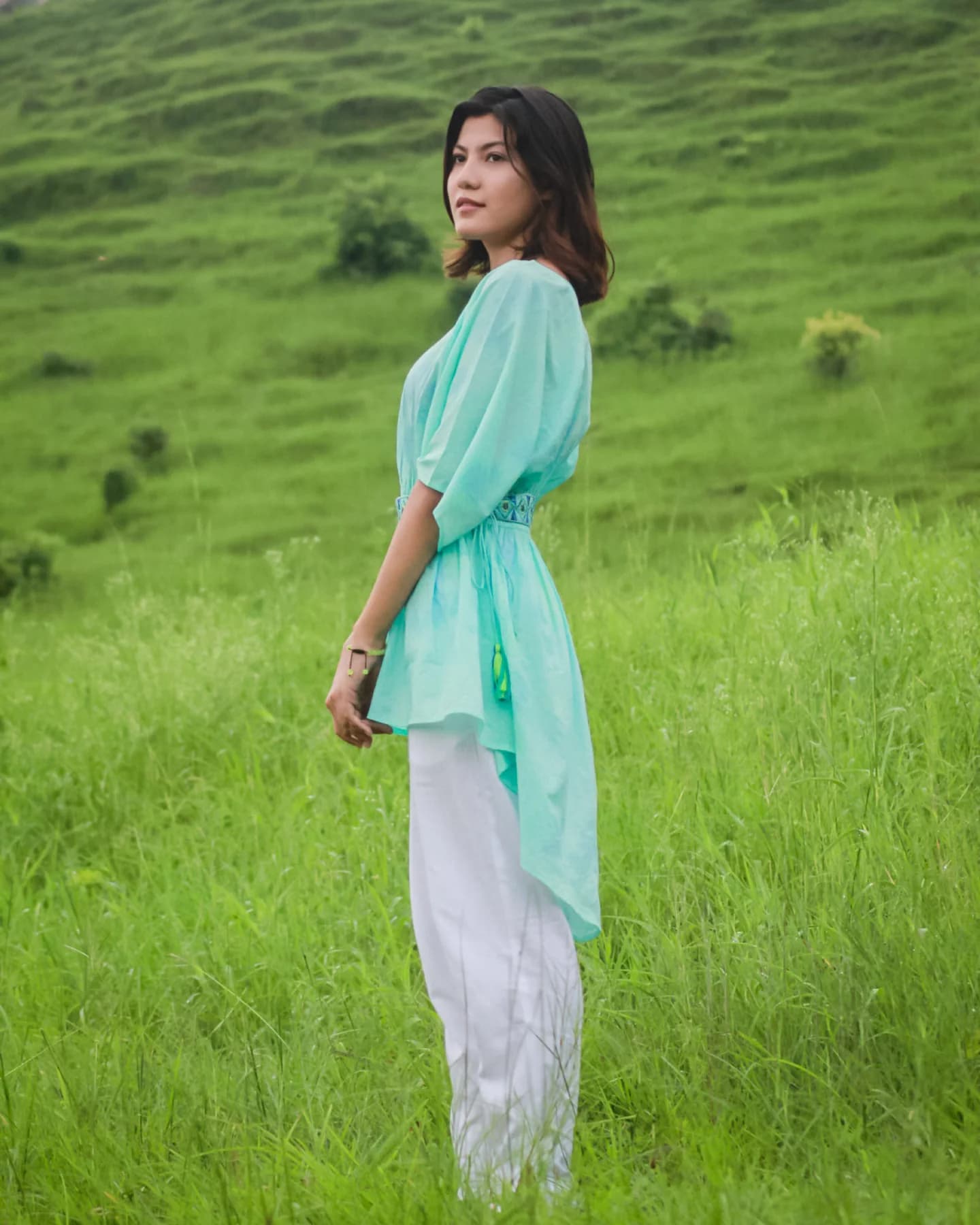 TIE DYE COTTON KAFTAN