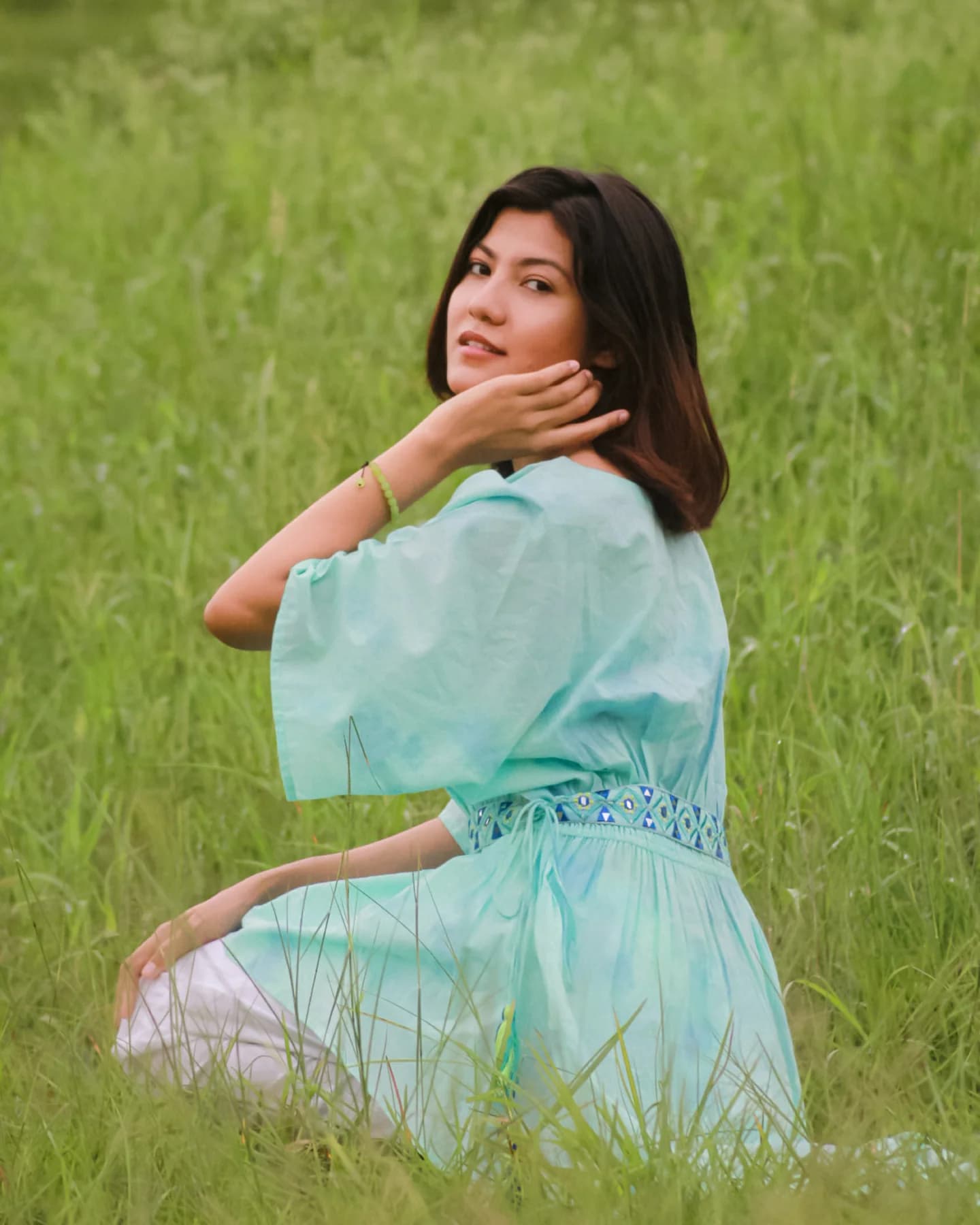 TIE DYE COTTON KAFTAN