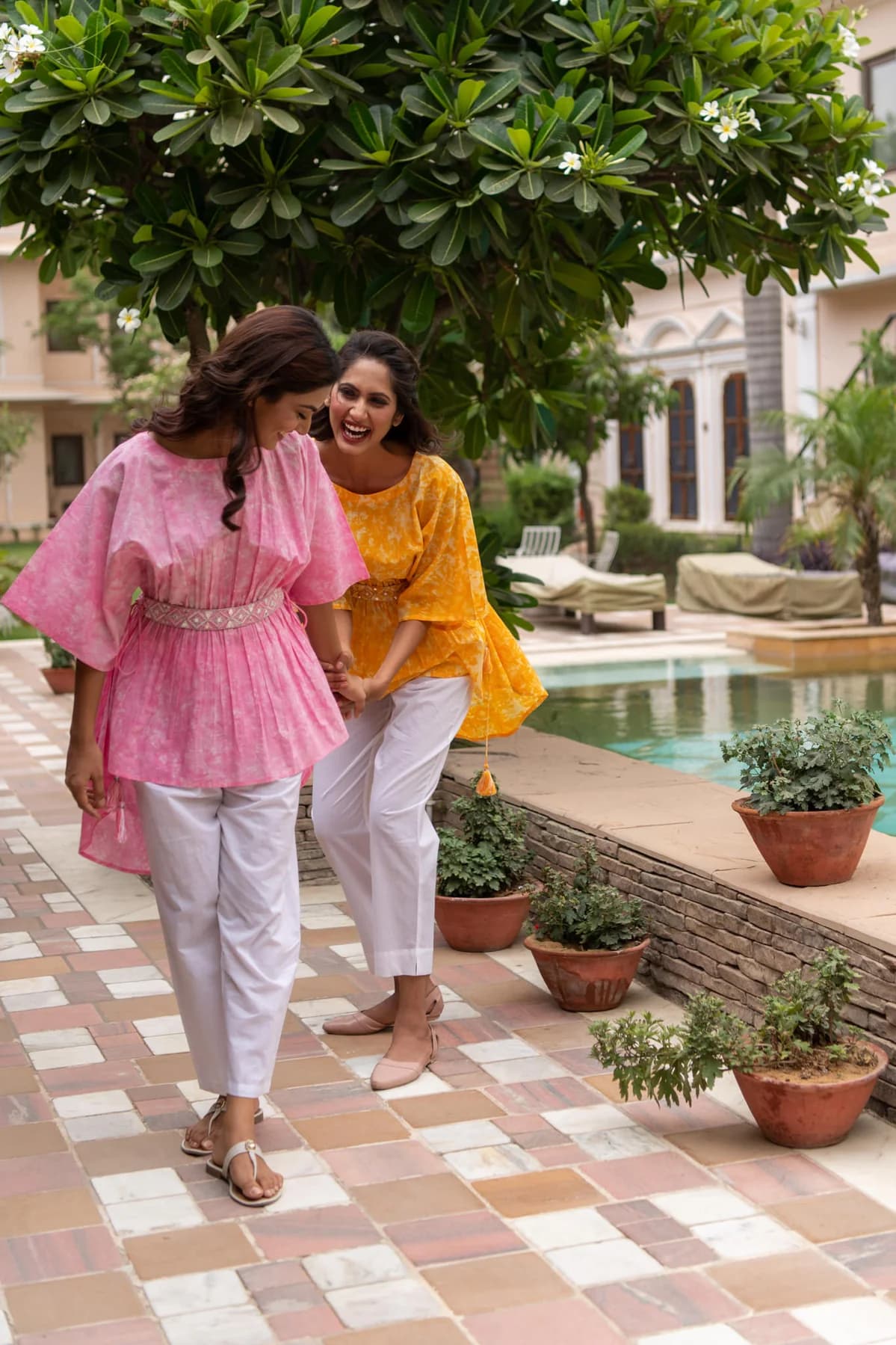 TIE DYE COTTON KAFTAN