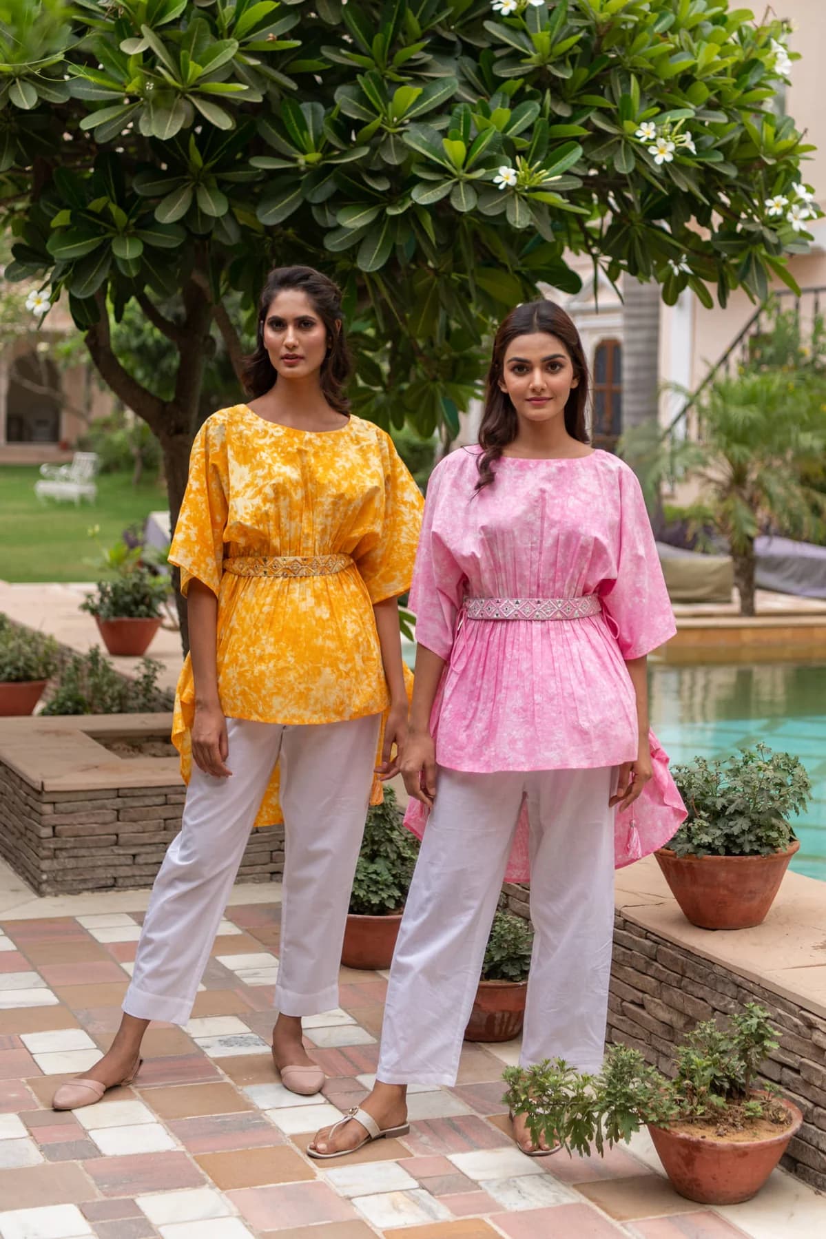 TIE DYE COTTON KAFTAN