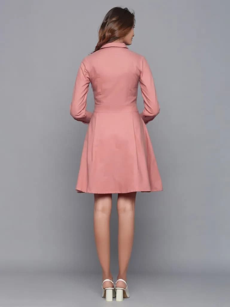 OLD ROSE COTTON DRESS
