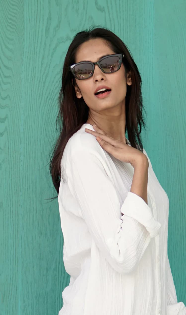 WHITE COTTON SUMMER BEACH KAFTAN