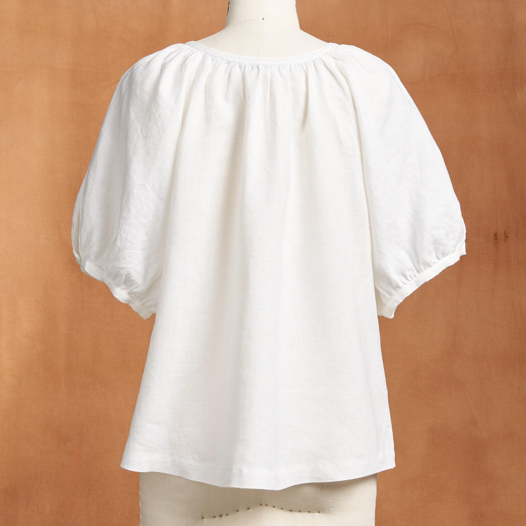 WHITE COTTON BLOUSE TOP