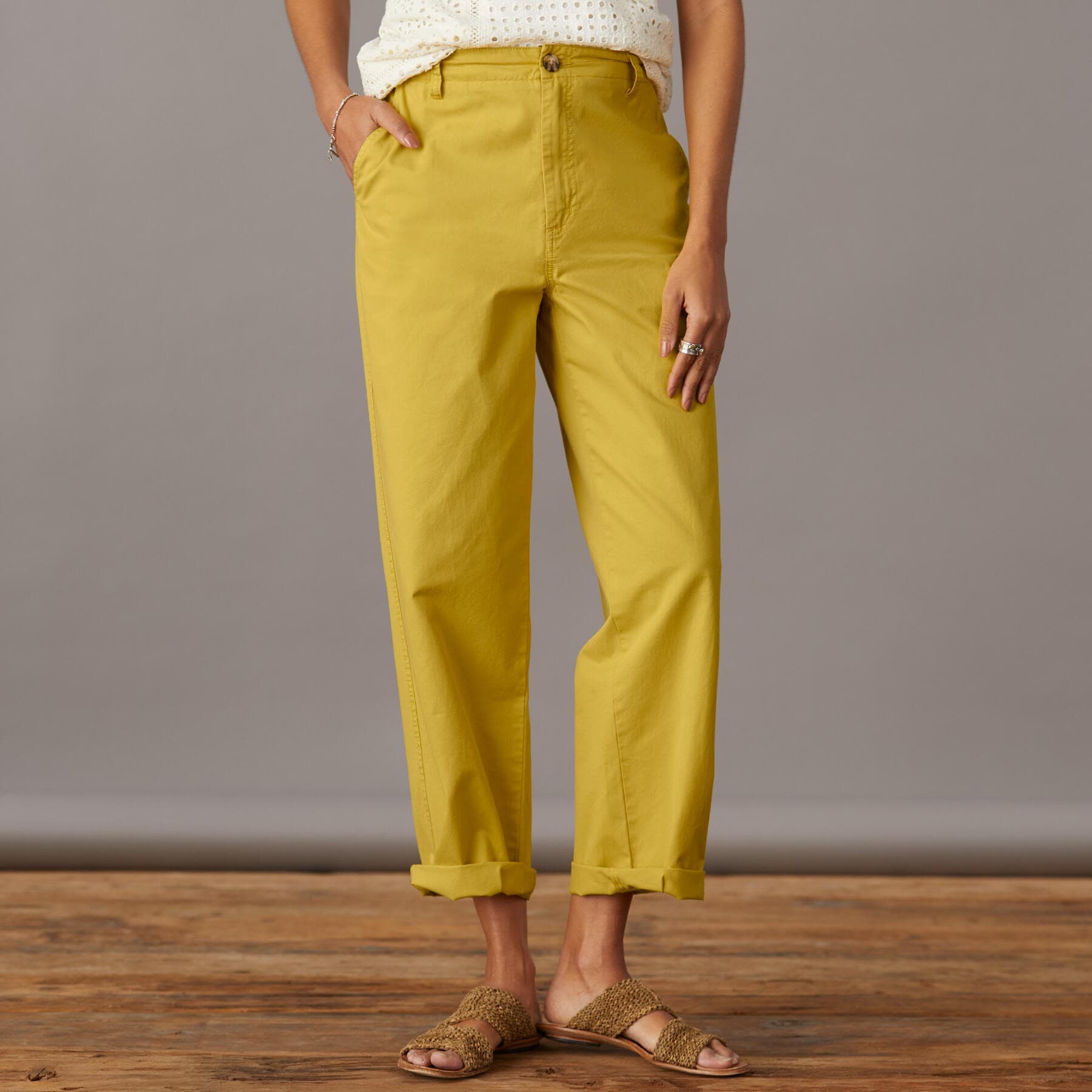 YELLOW COTTON PANT