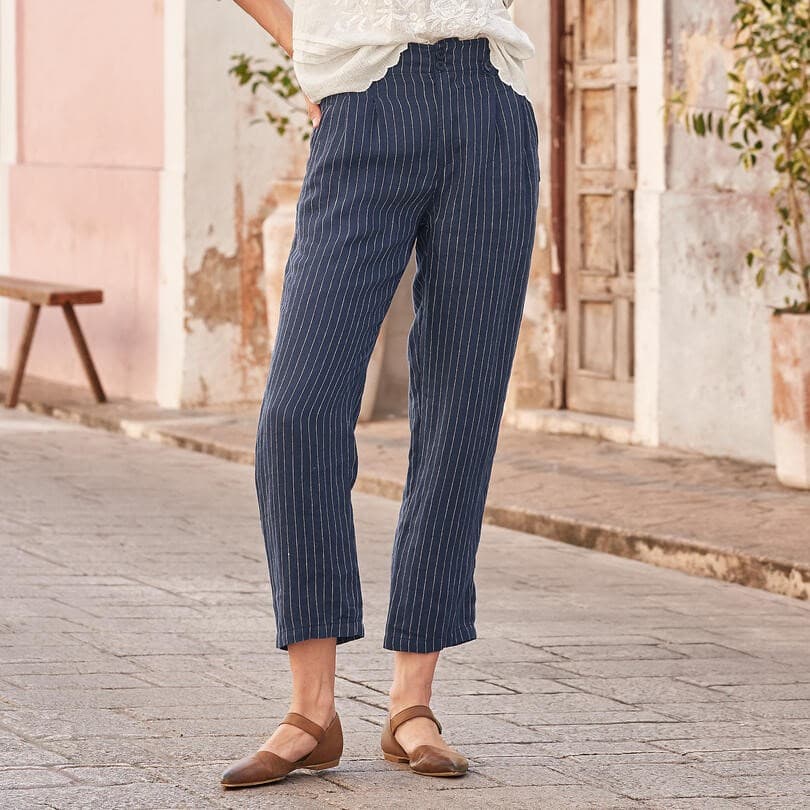 DARK NIGHT STRIPED COTTON PANT