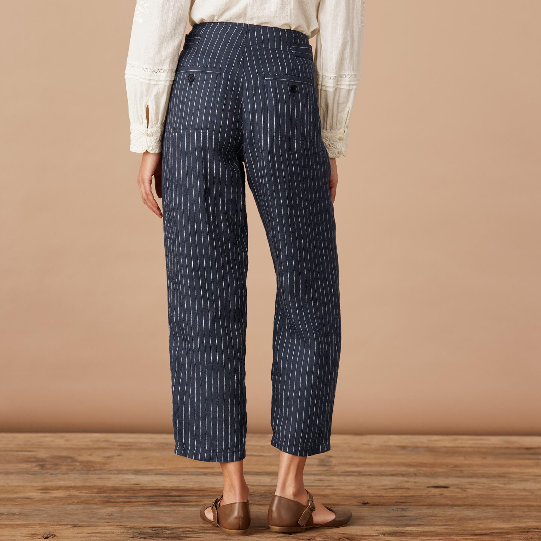 DARK NIGHT STRIPED COTTON PANT