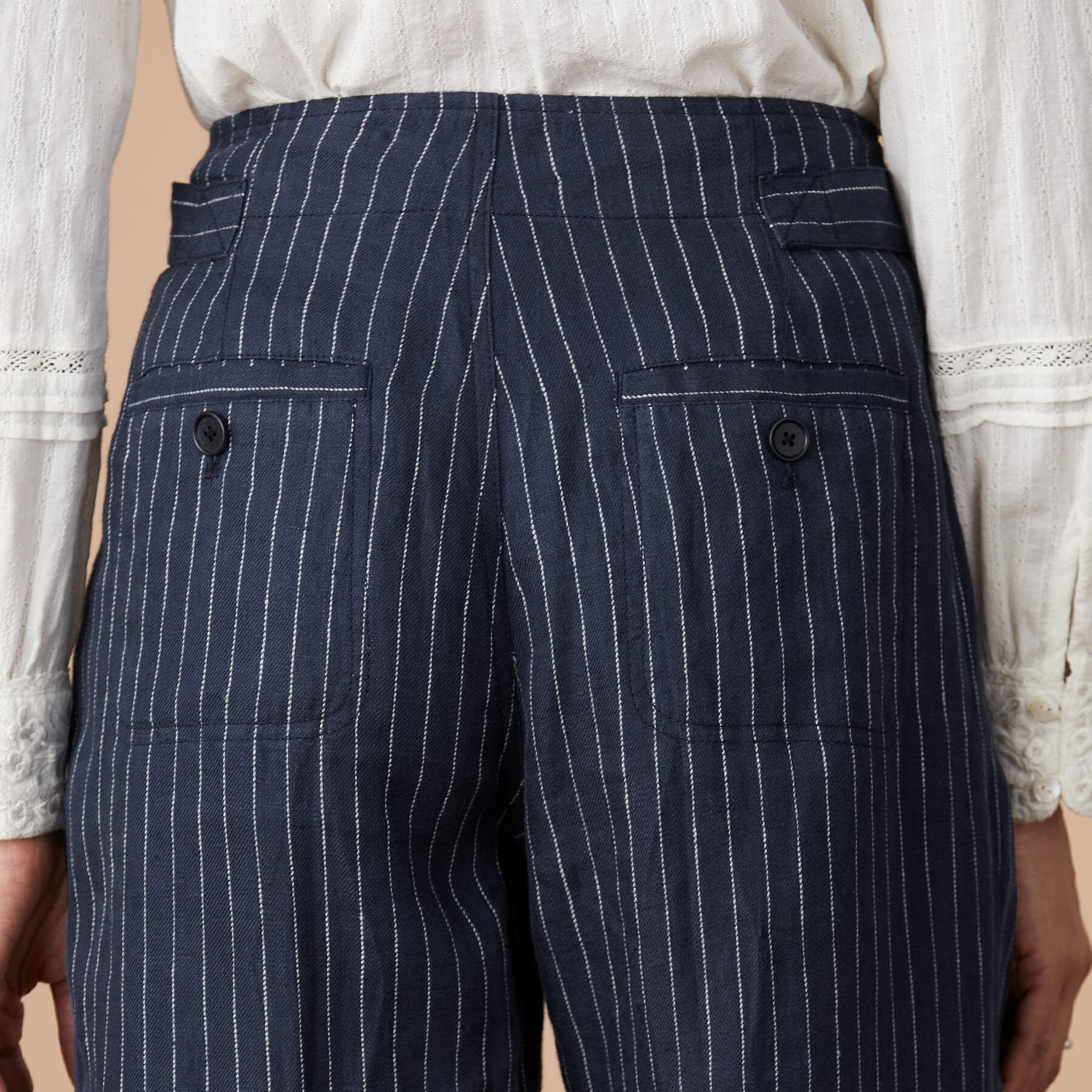 DARK NIGHT STRIPED COTTON PANT