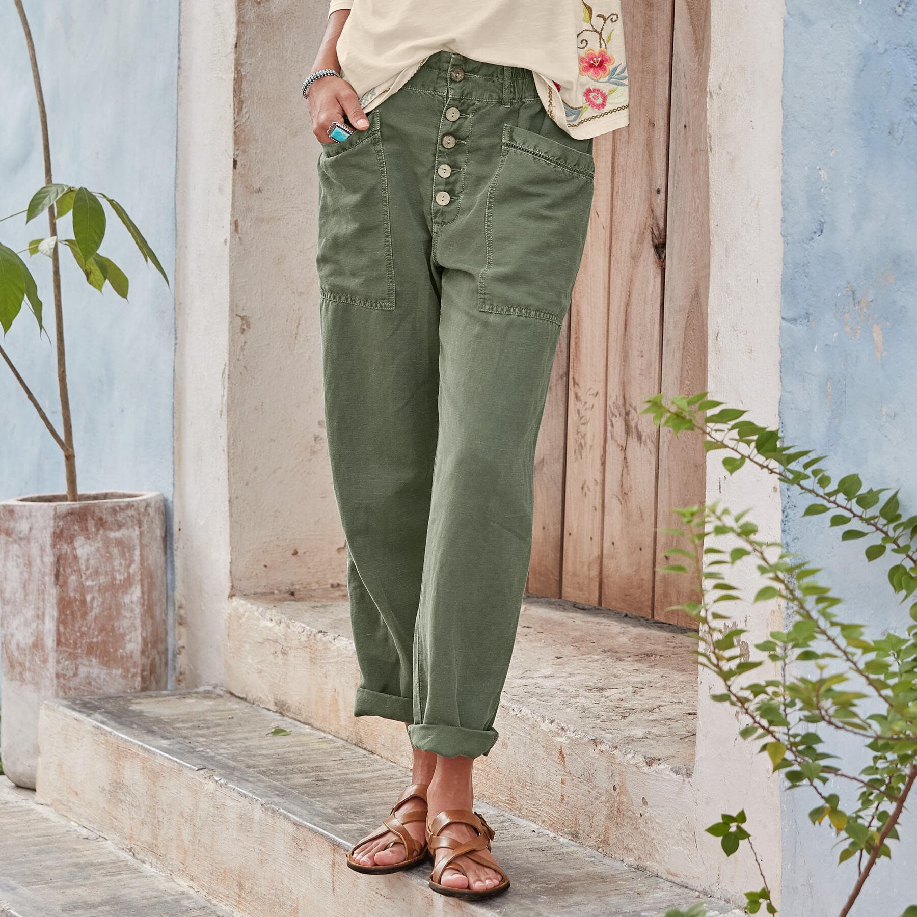 SAGE COTTON FLY PANT