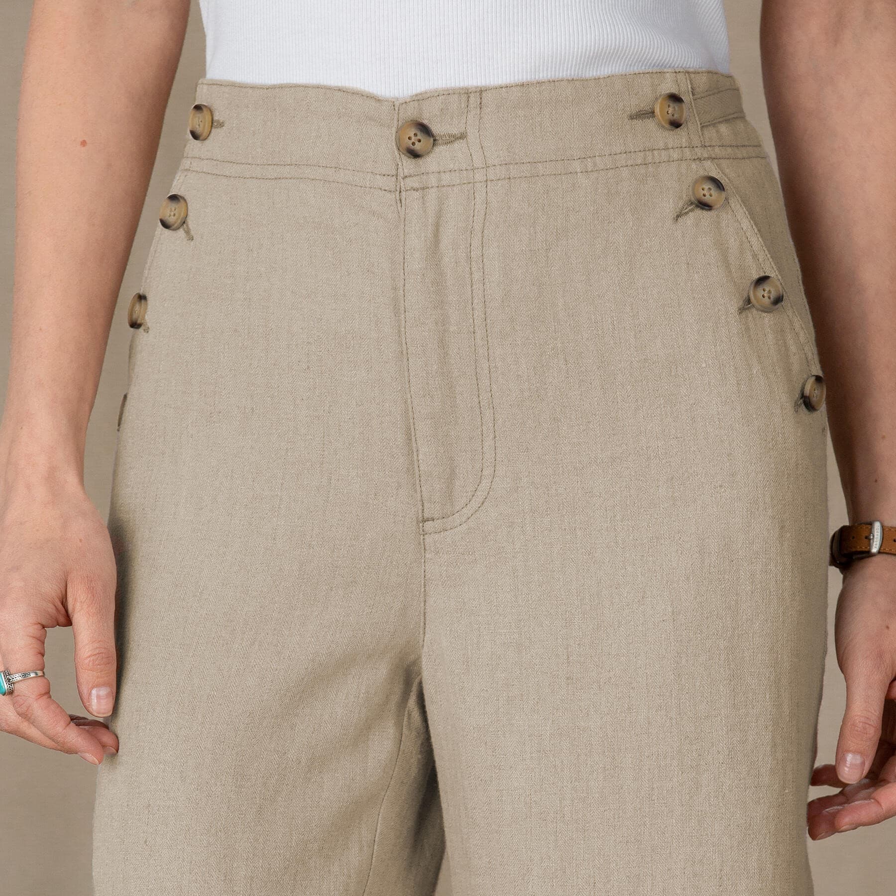 FLEX COLOUR LINEN PANT