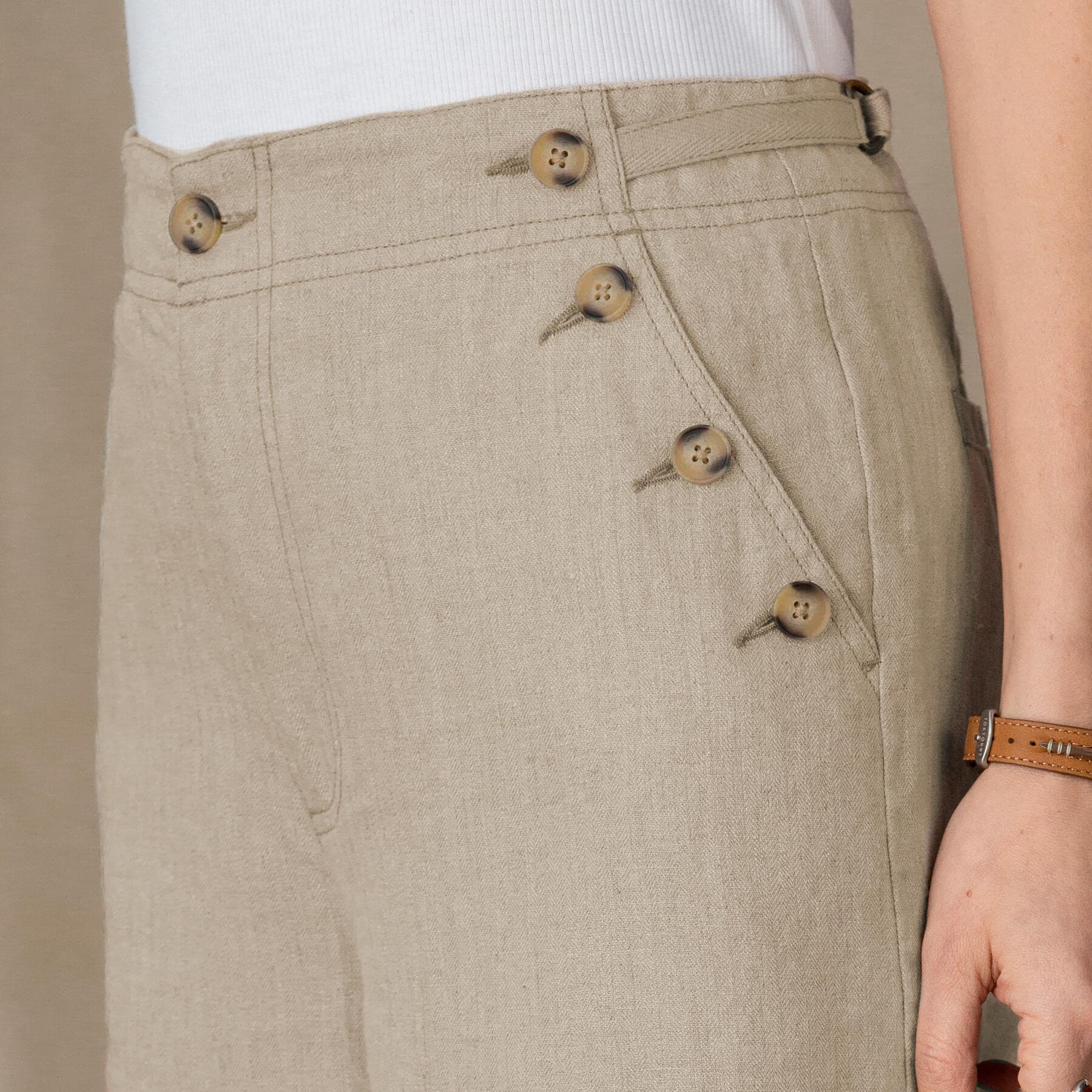 FLEX COLOUR LINEN PANT