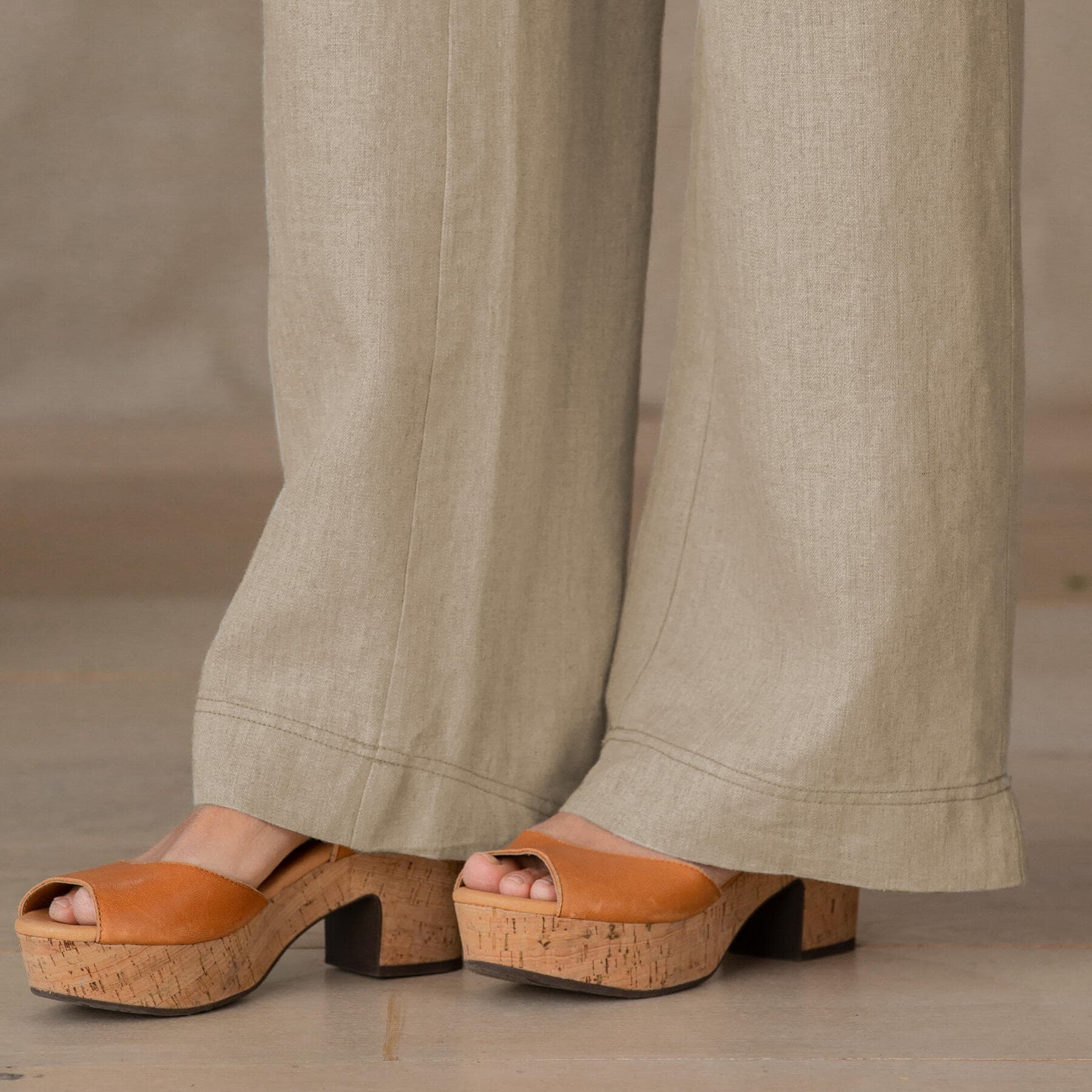 FLEX COLOUR LINEN PANT