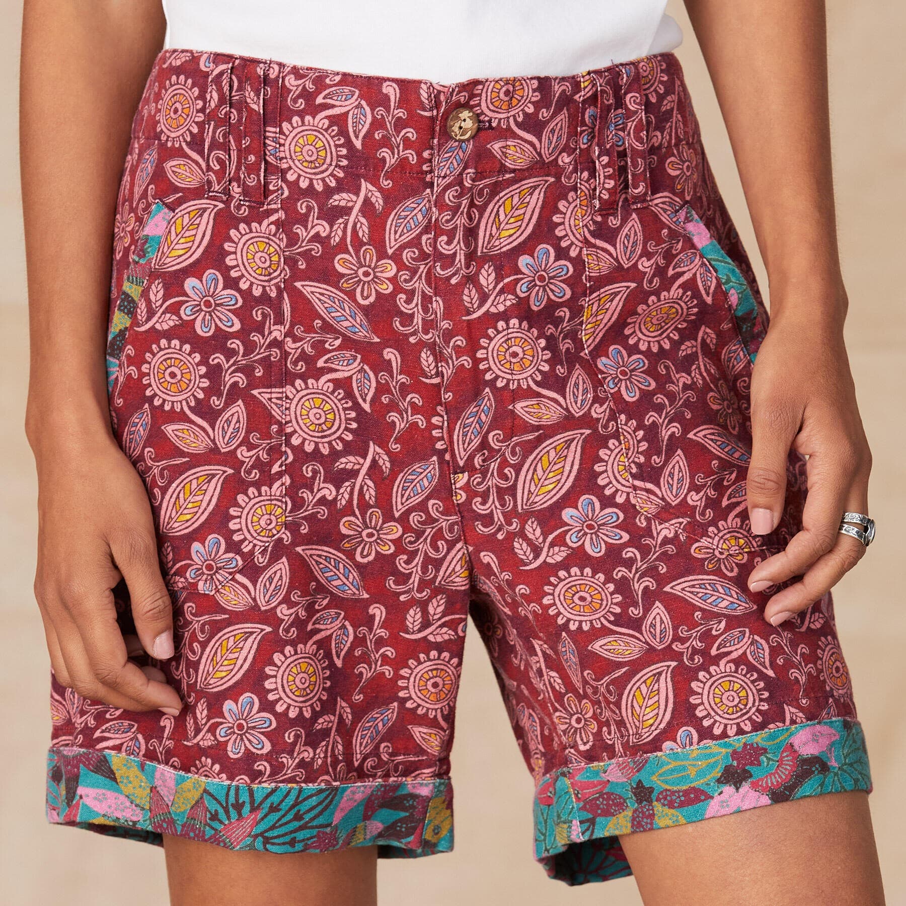 BERRY FLORAL SHORT