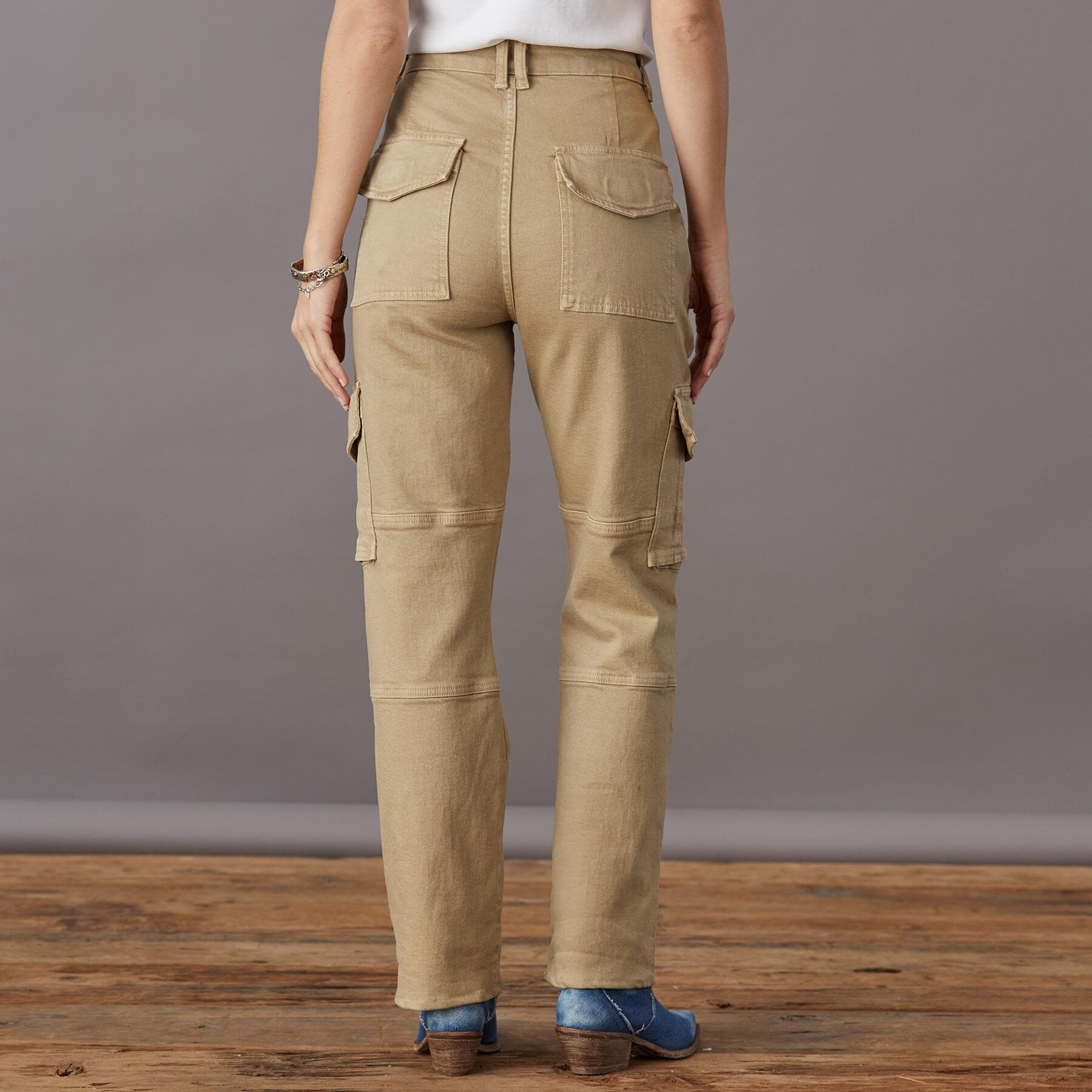 KHAKI CARGO COTTON PANT