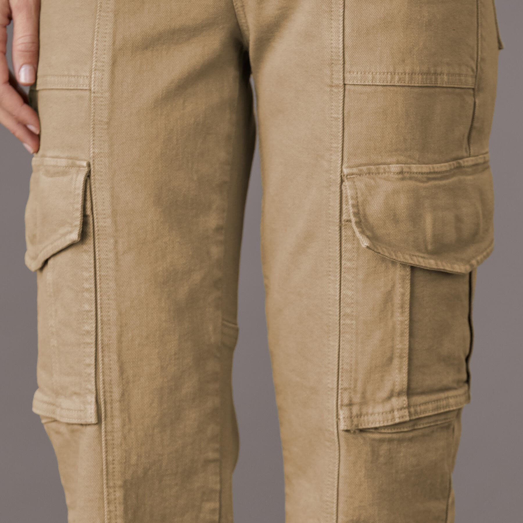 KHAKI CARGO COTTON PANT