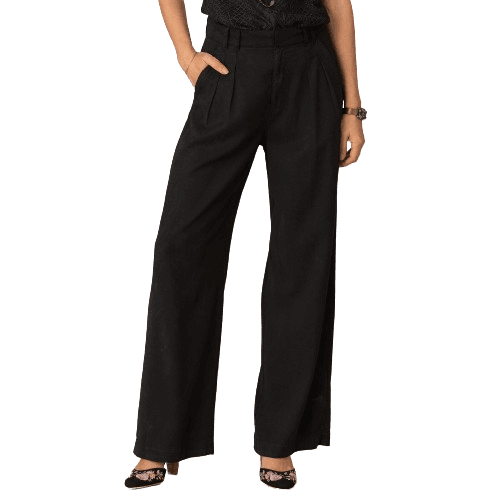 BLACK COTTON TROUSER