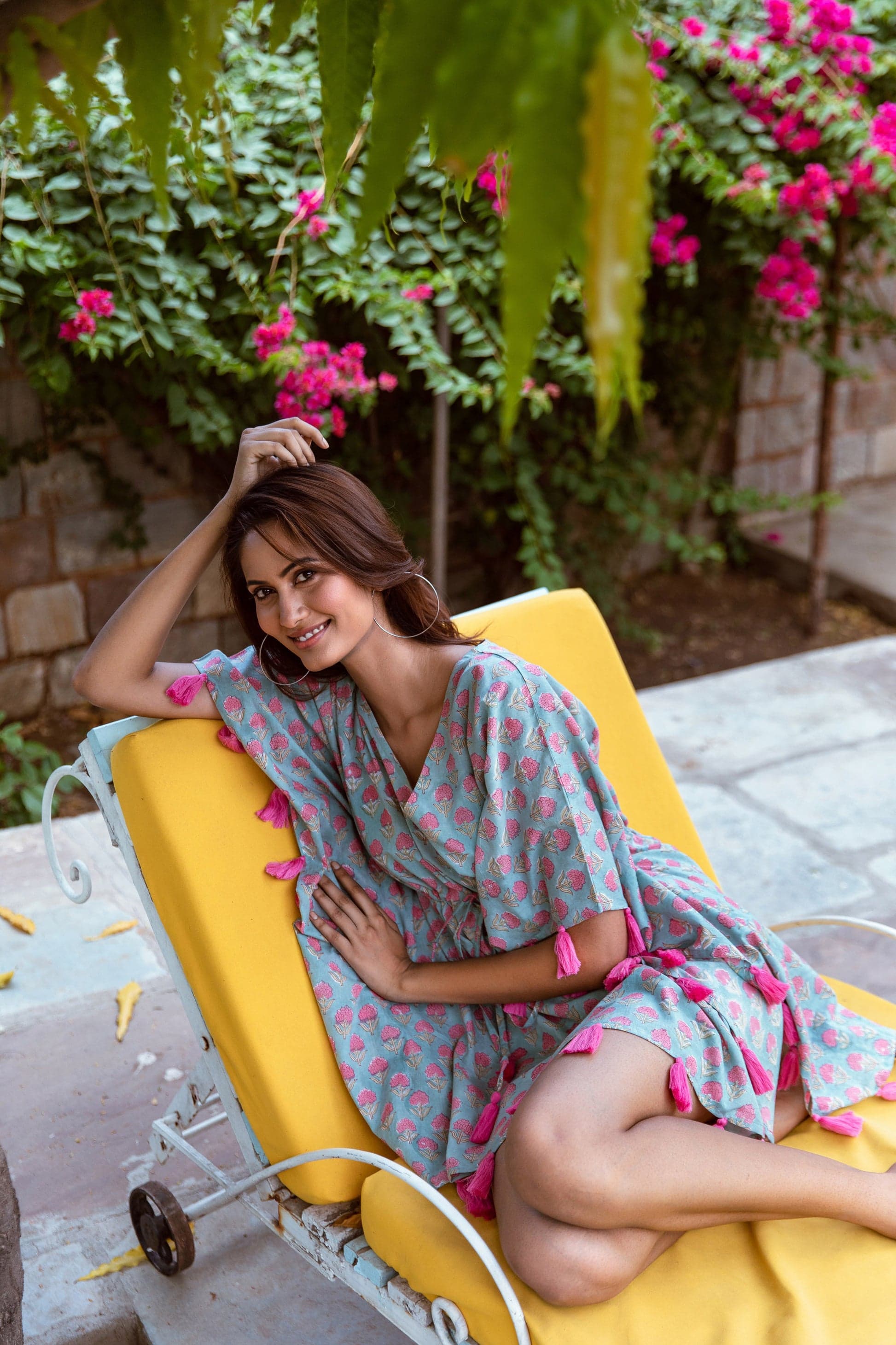 KIARA-BLOCK-PRINT-KAFTAN-IN-PINK-SEA-GREEN-FLORAL-BOOTI