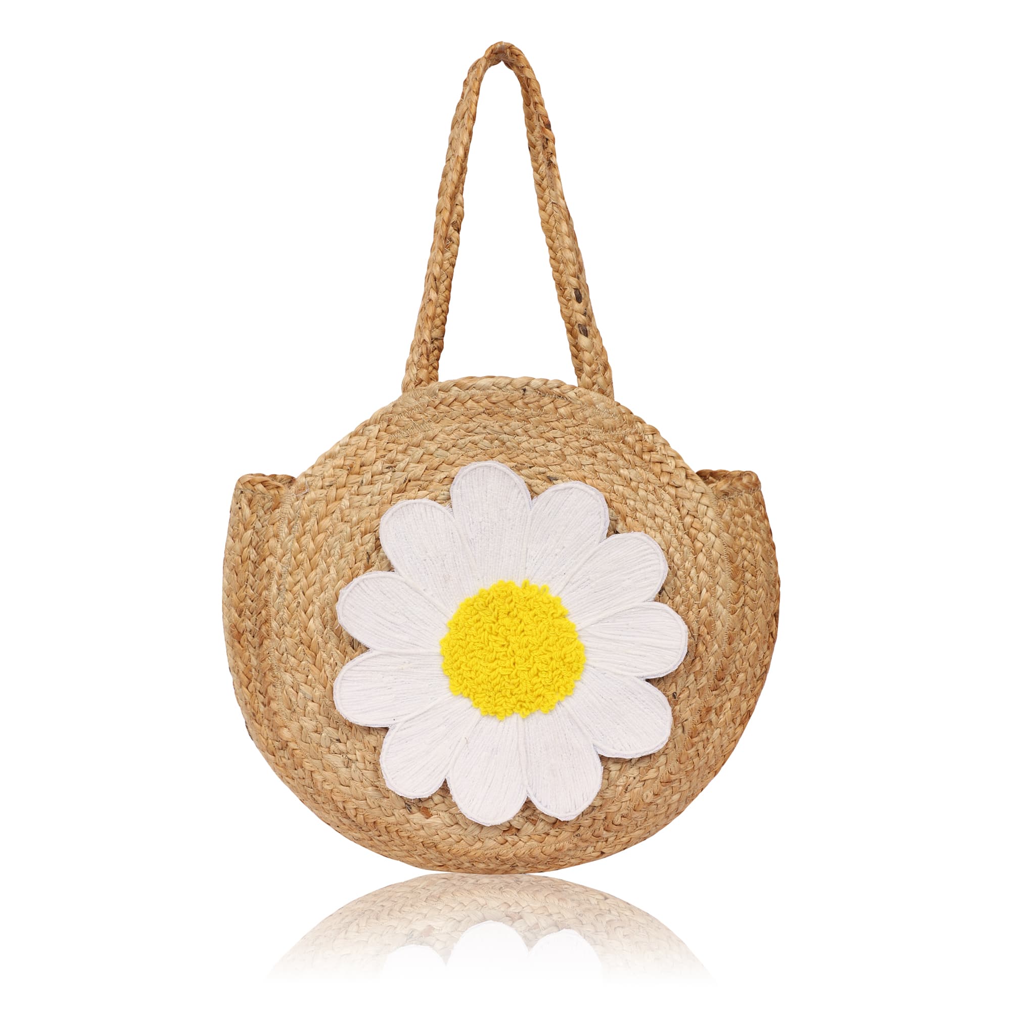 DAISY JUTE TOTE BAG