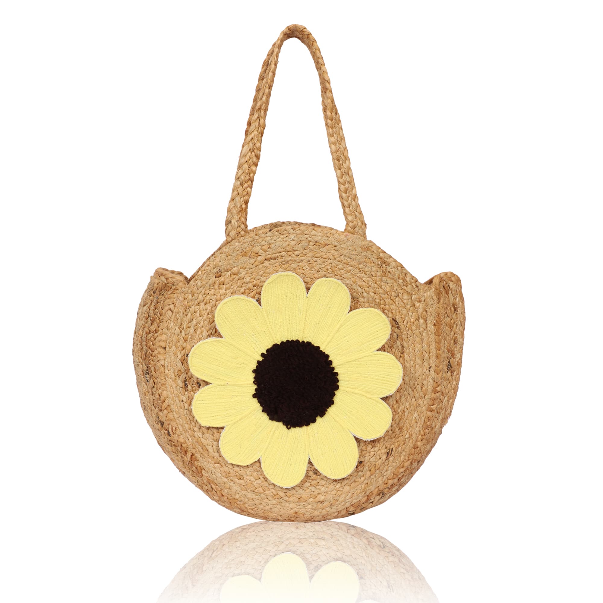 DAISY JUTE TOTE BAG