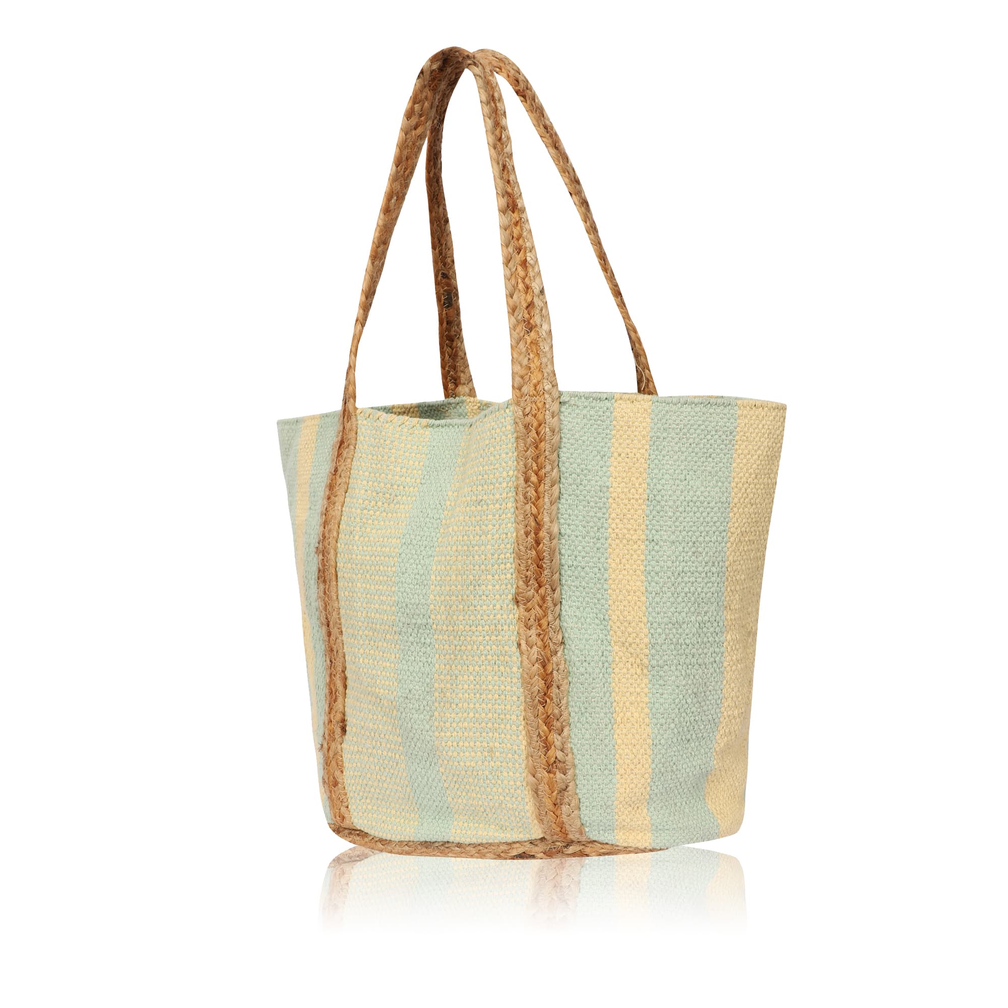 WOVEN BUCKET BAG