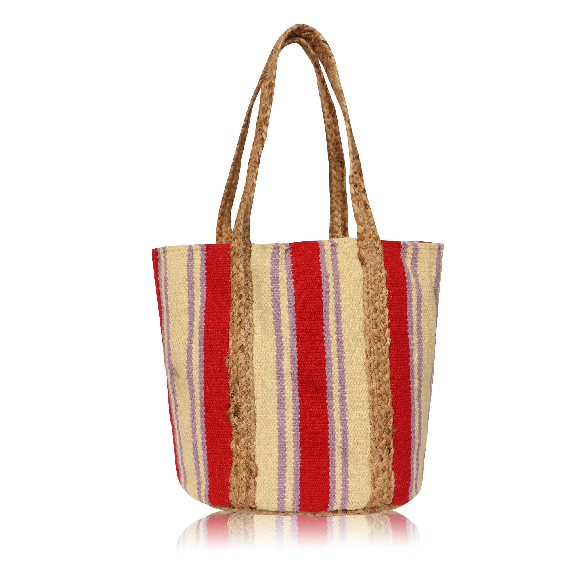 WOVEN BUCKET BAG
