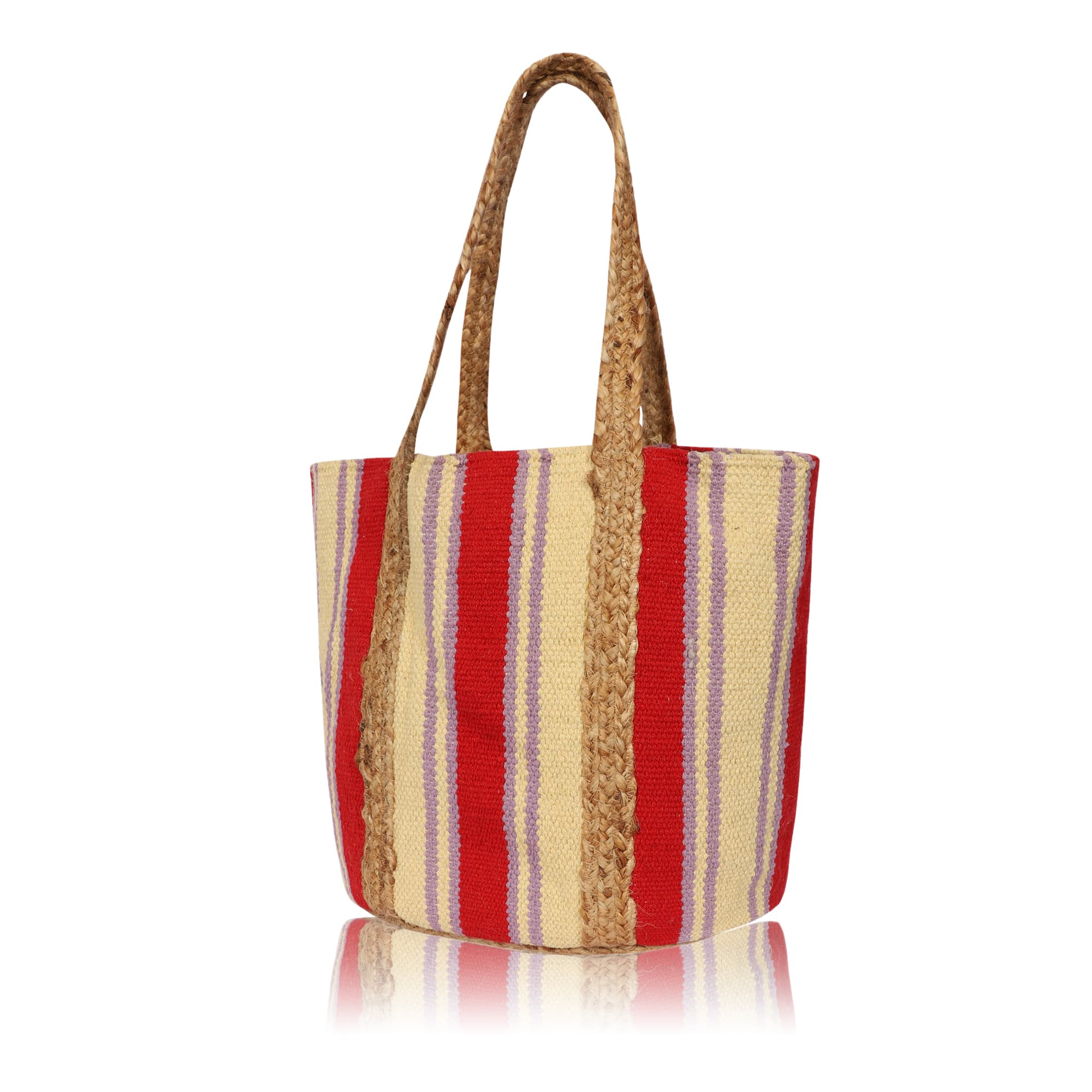 WOVEN BUCKET BAG