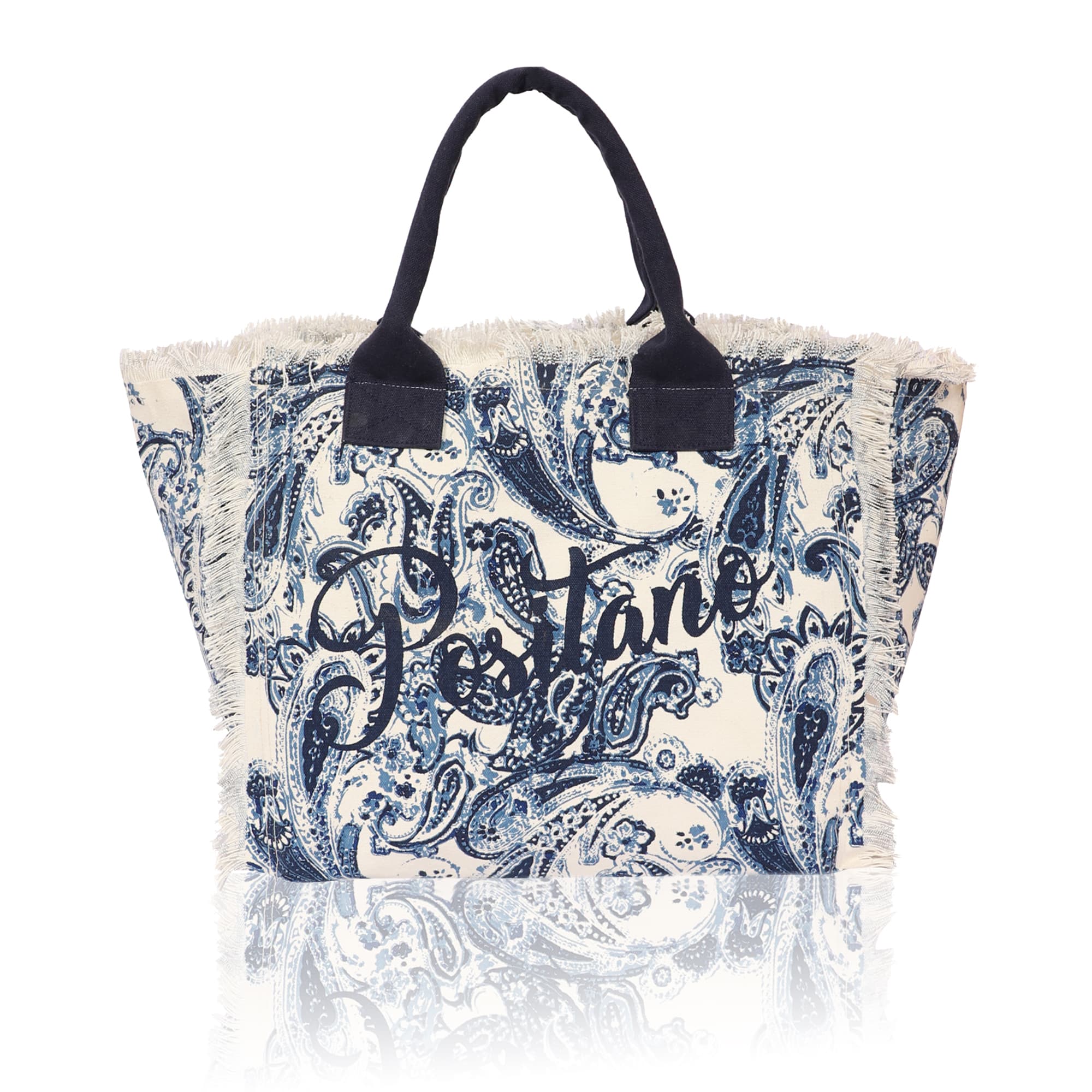 POSITANO PAISLEY PRINT BEACH BAG