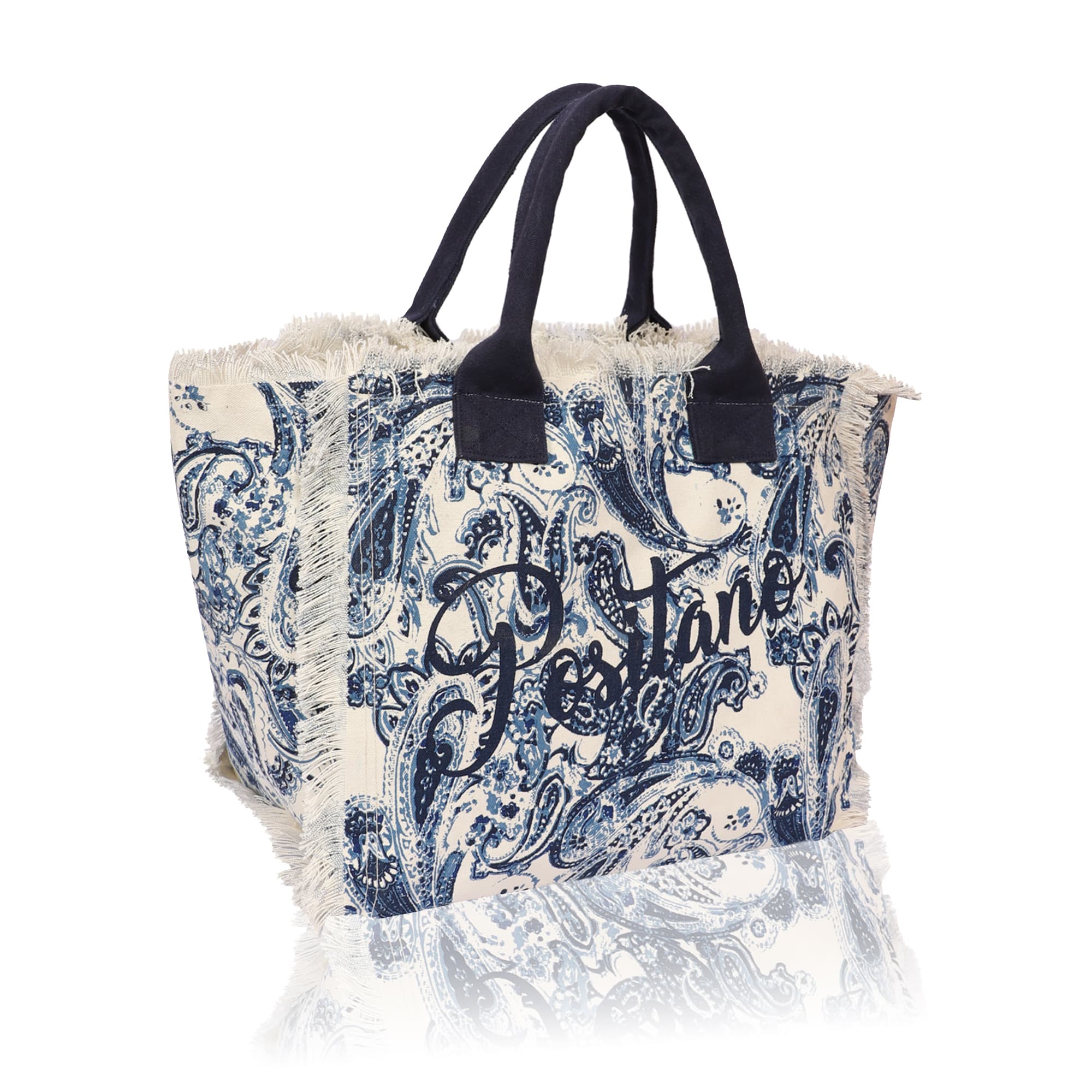 POSITANO PAISLEY PRINT BEACH BAG