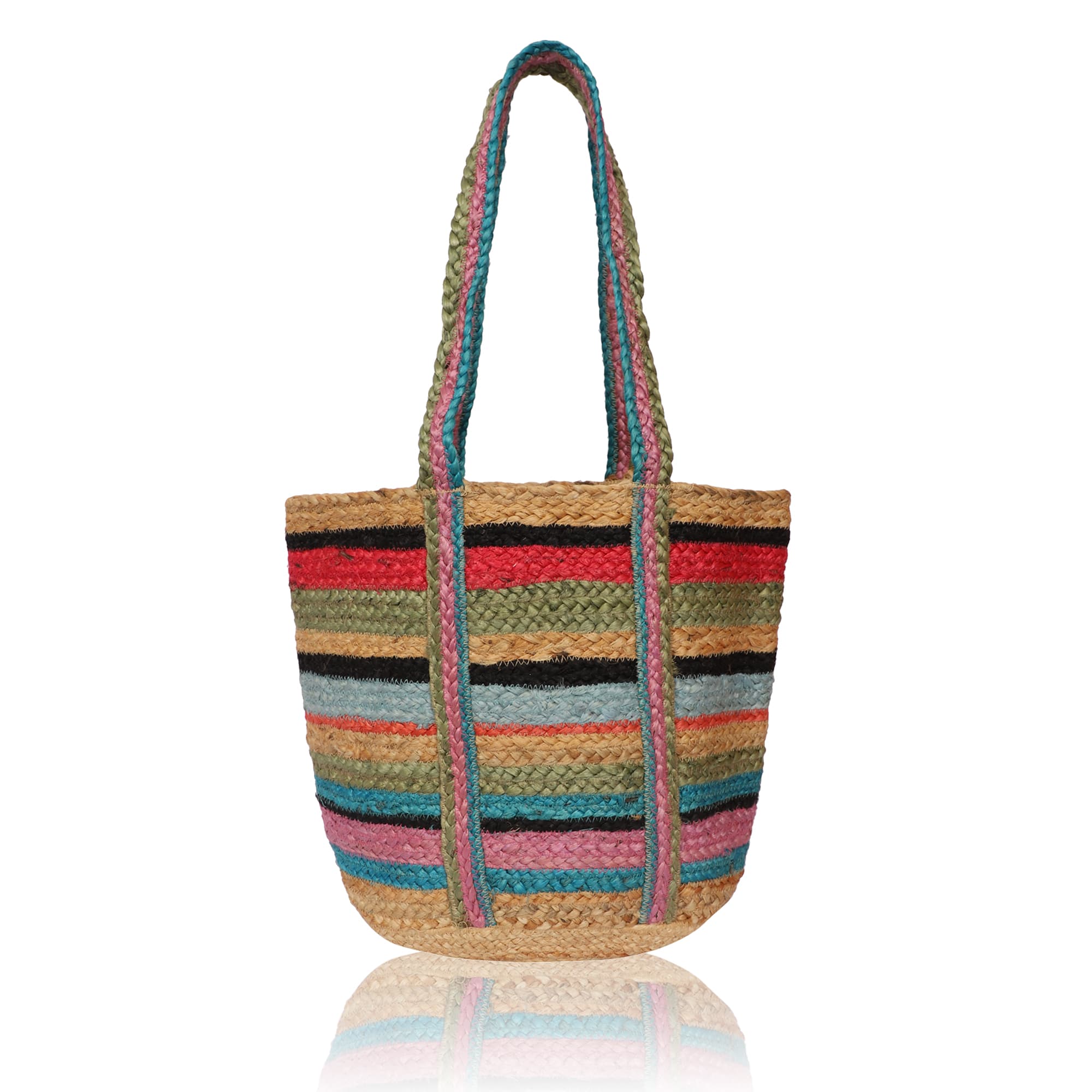 SUMMER JUTE TOTE BAG