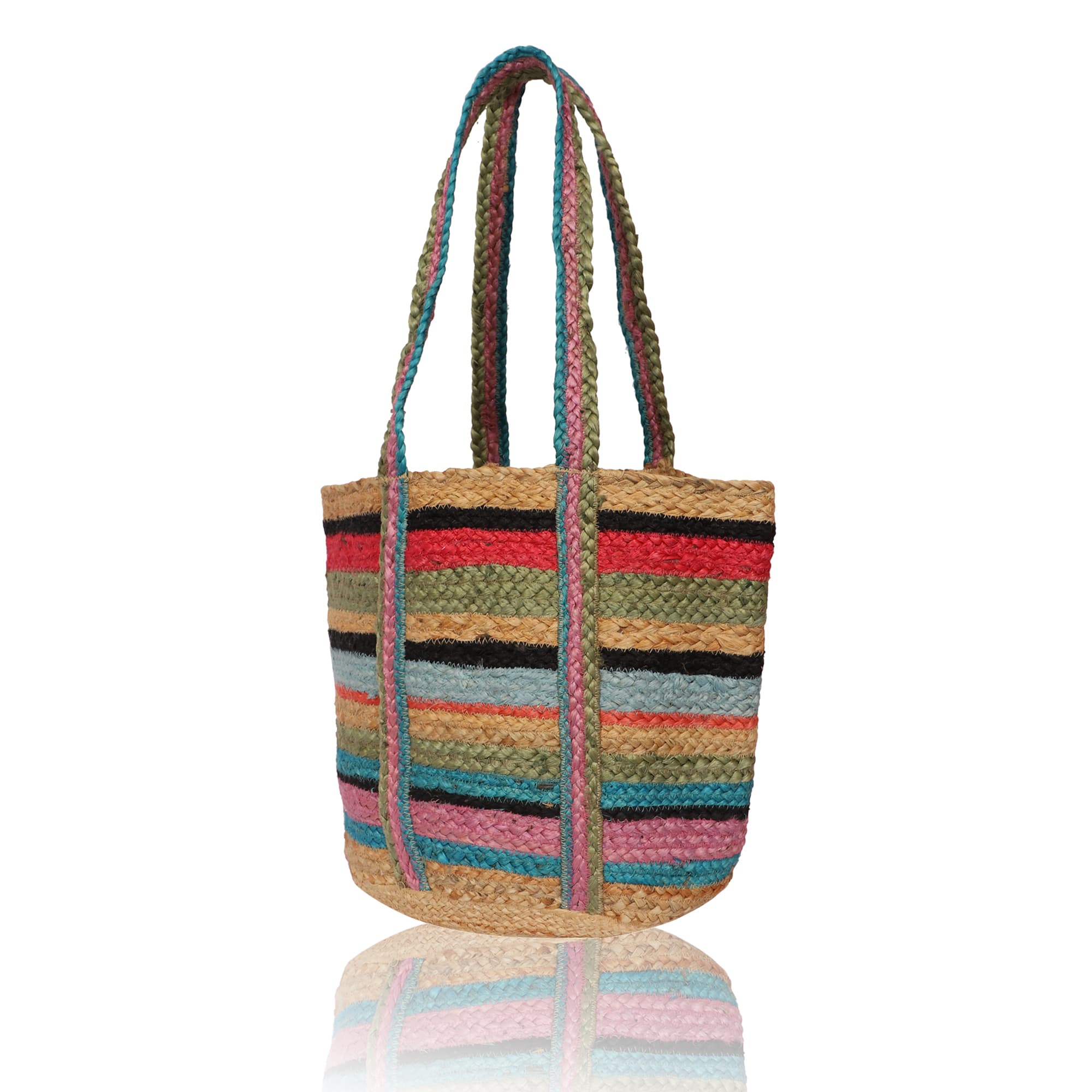 SUMMER JUTE TOTE BAG