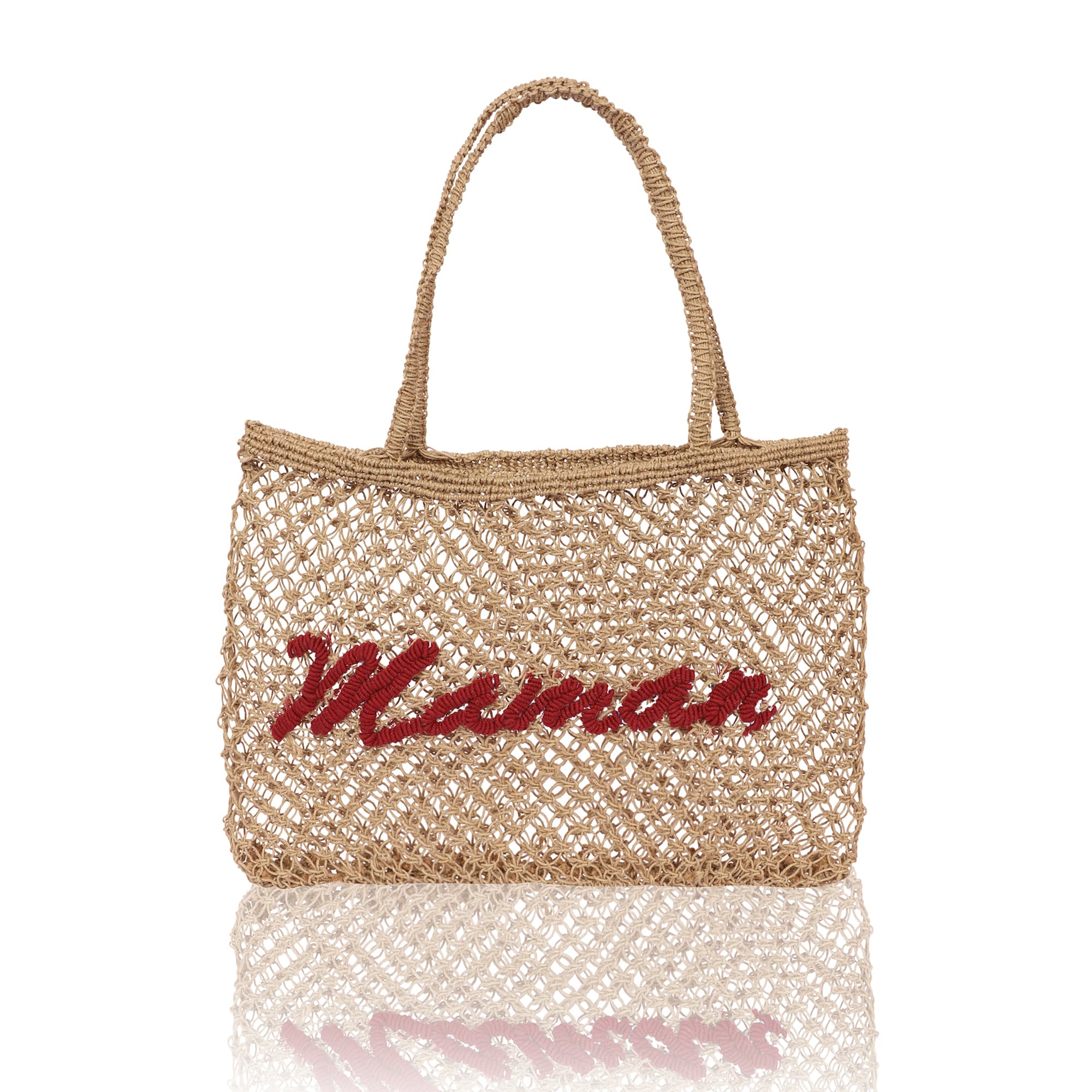 MAMAN JUTE MACRAME  TOTE BAG