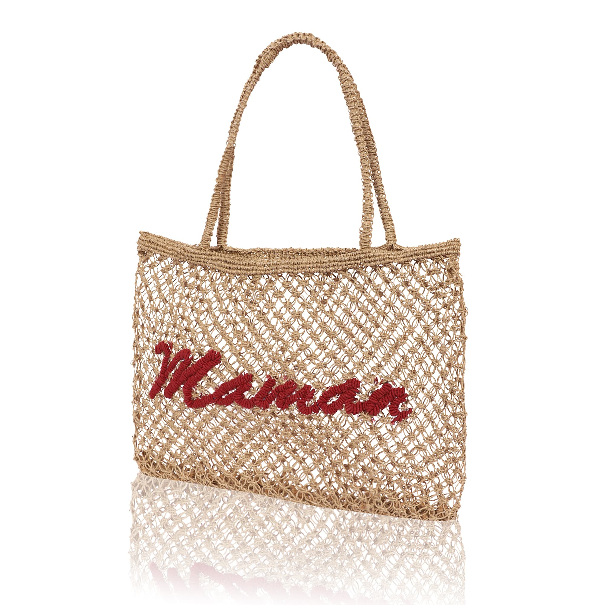 MAMAN JUTE MACRAME  TOTE BAG