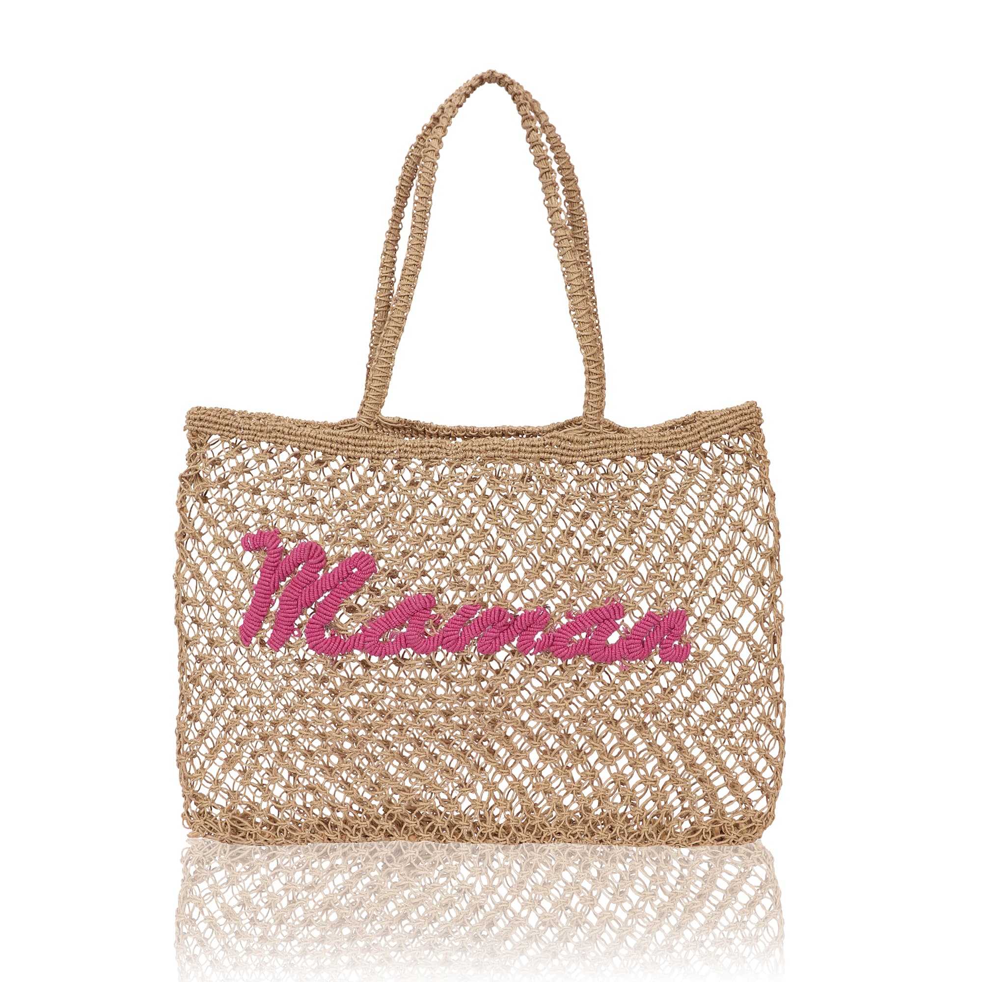 MAMAN JUTE MACRAME  TOTE BAG