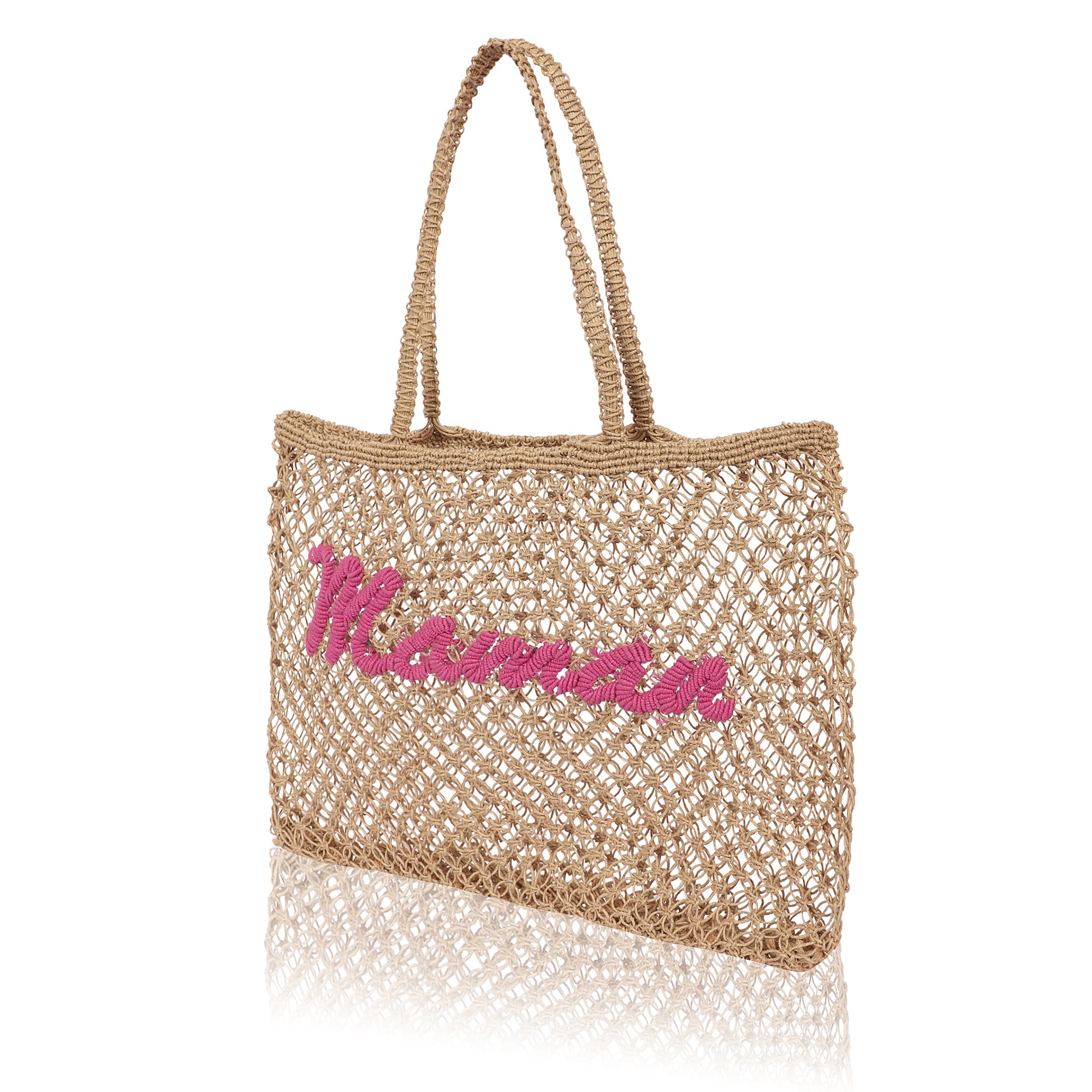 MAMAN JUTE MACRAME  TOTE BAG
