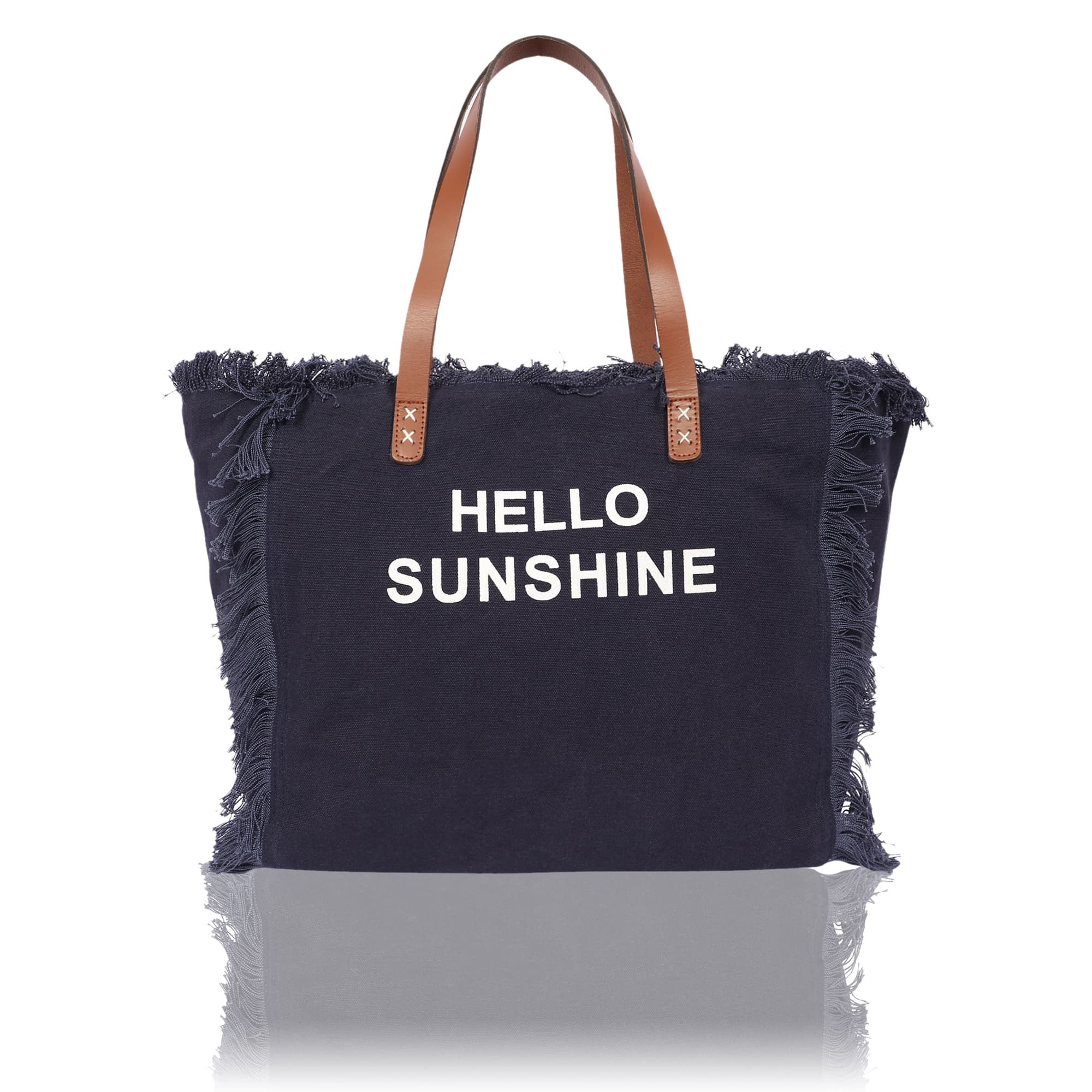 HELLO SUNSHINE PRINT BEACH BAG