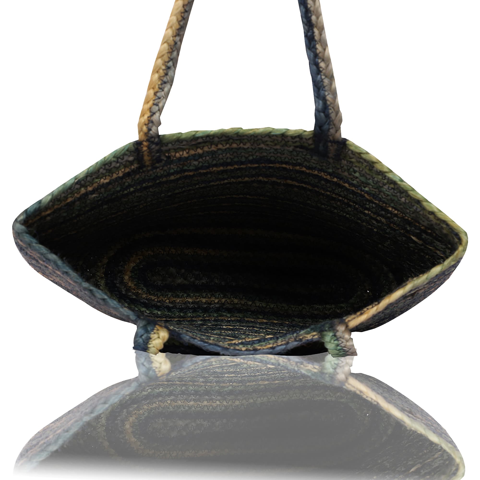 COLOURFULL JUTE  STRIPES TOTE BAG