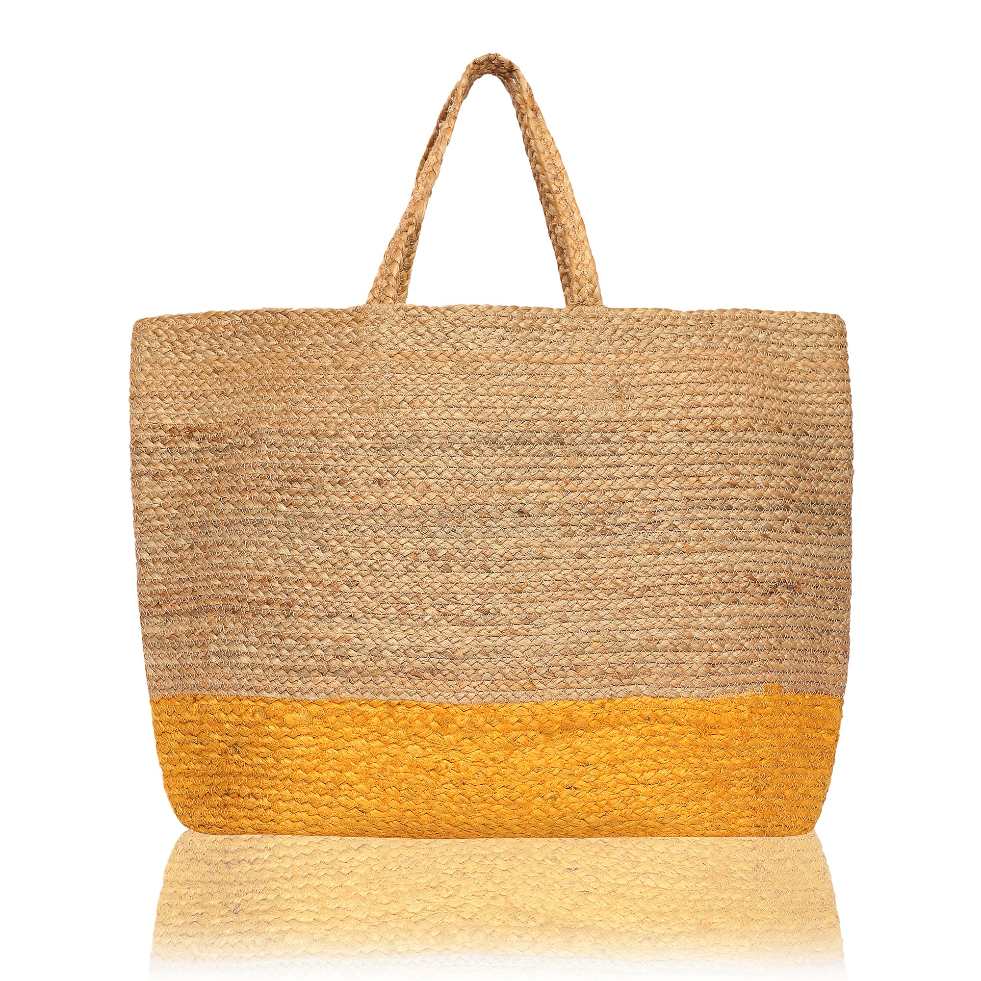 GOLDEN JUTE TOTE BAG