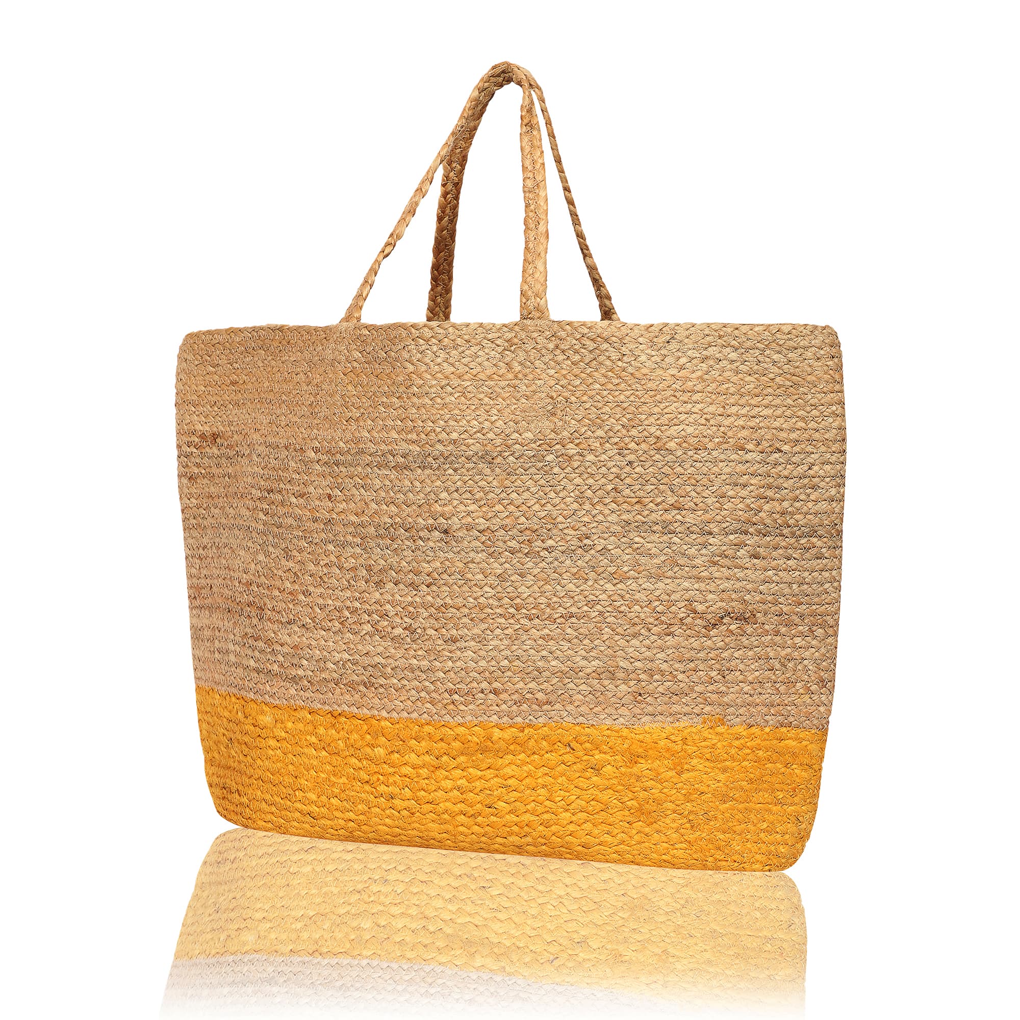 GOLDEN JUTE TOTE BAG