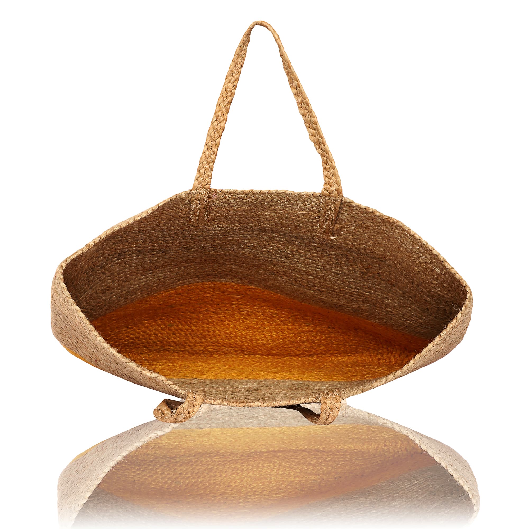 GOLDEN JUTE TOTE BAG