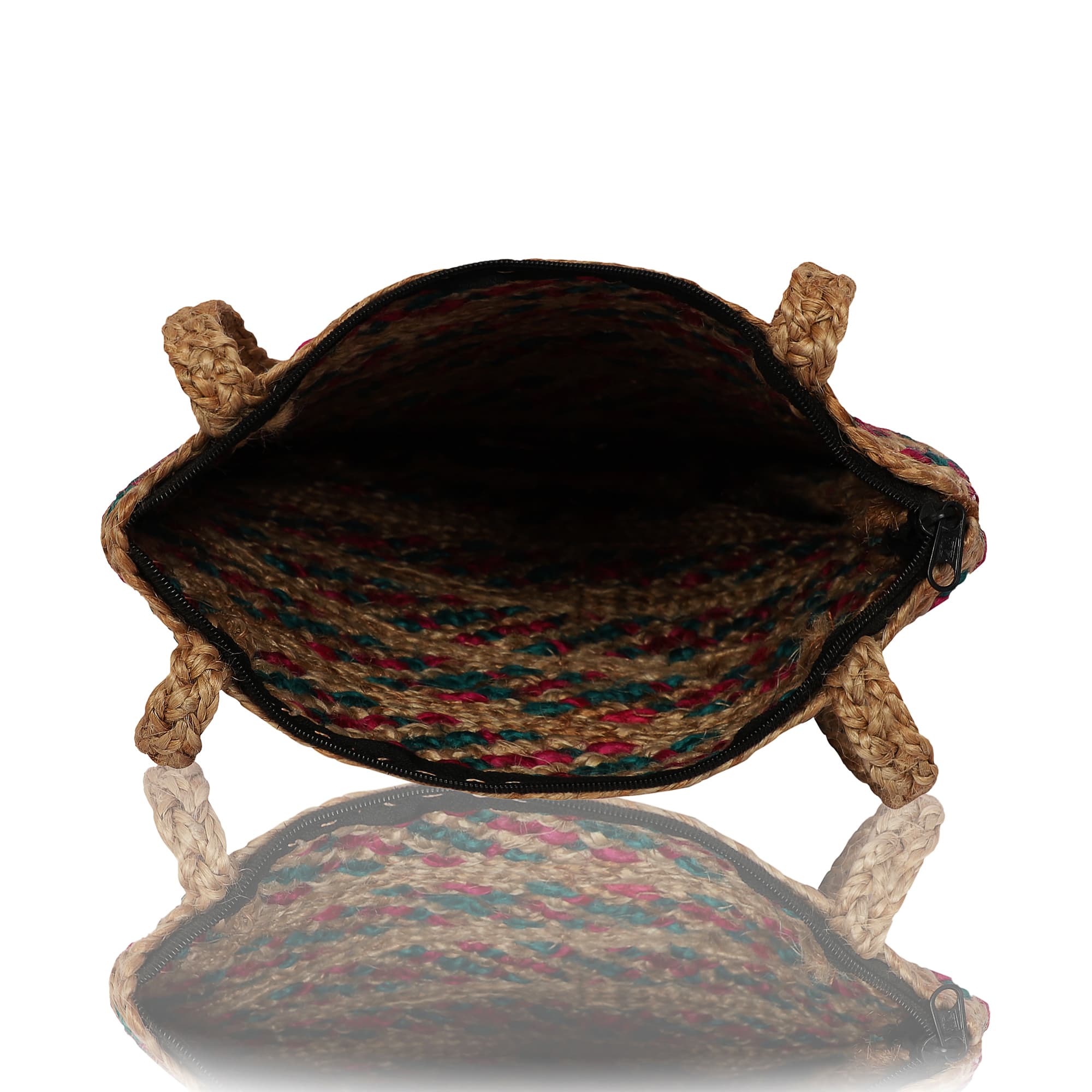MULTI JUTE BRAIDED CROSSBODY BAG
