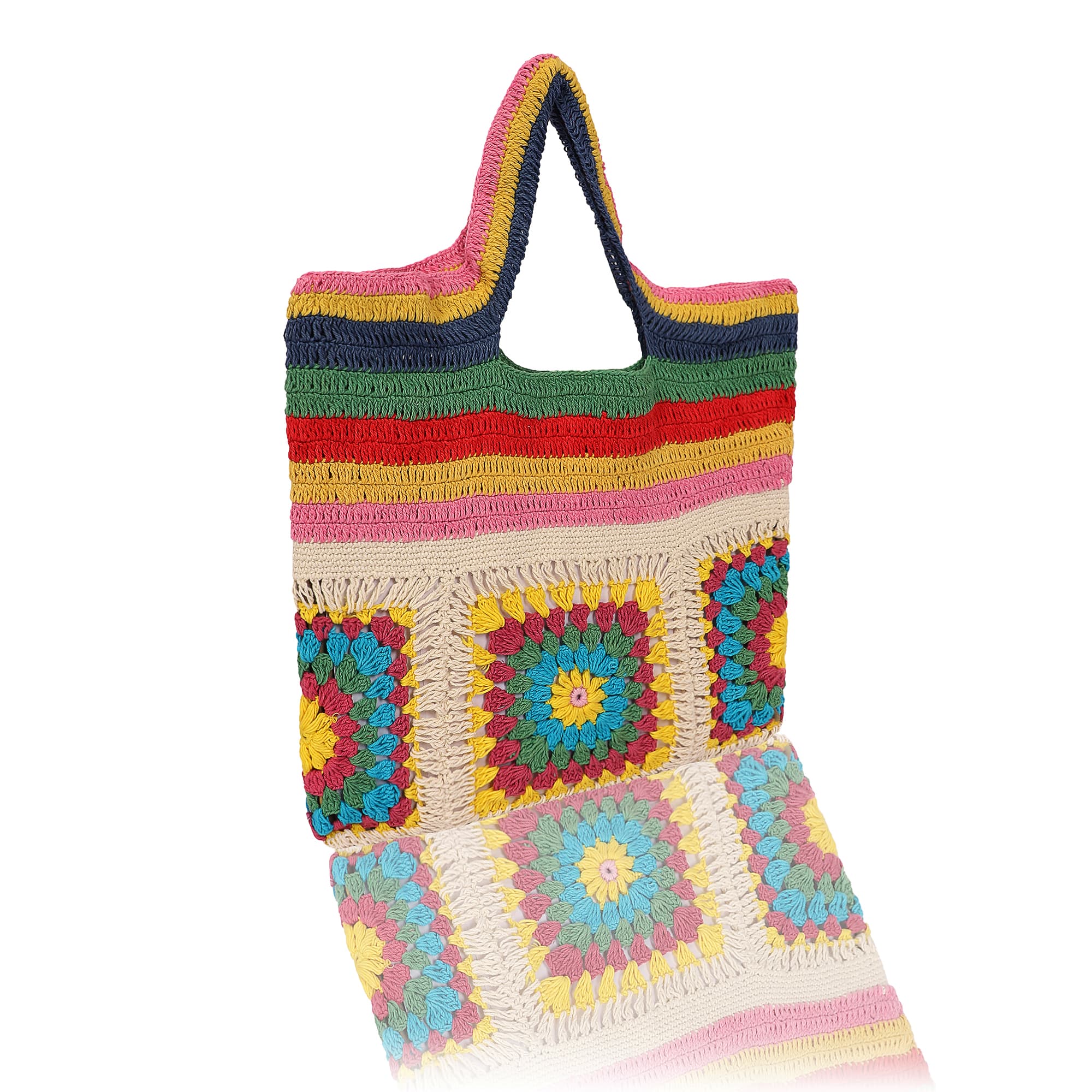 MULTI CROCHET TOTE BAG