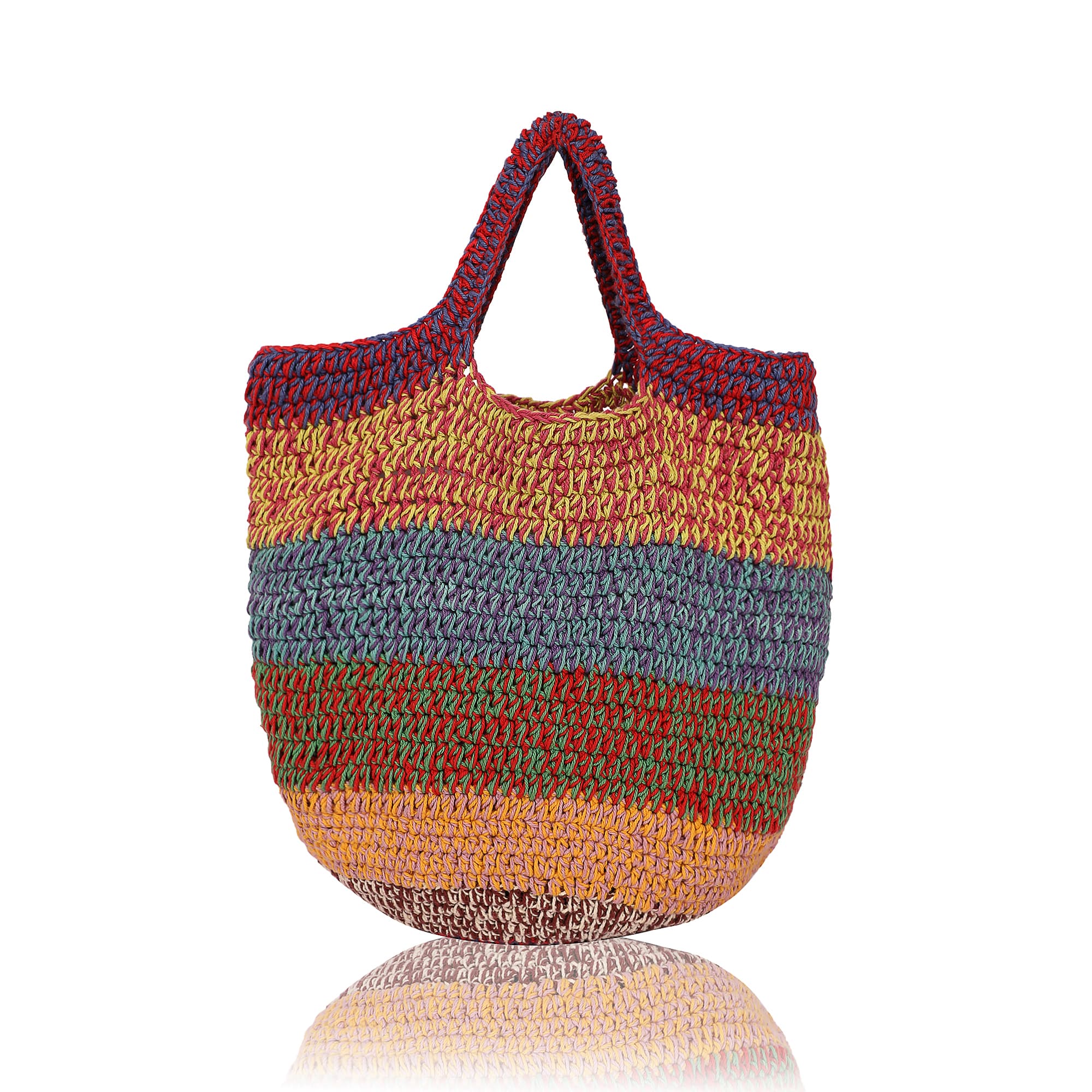 MULTI  CROCHET TOTE BAG