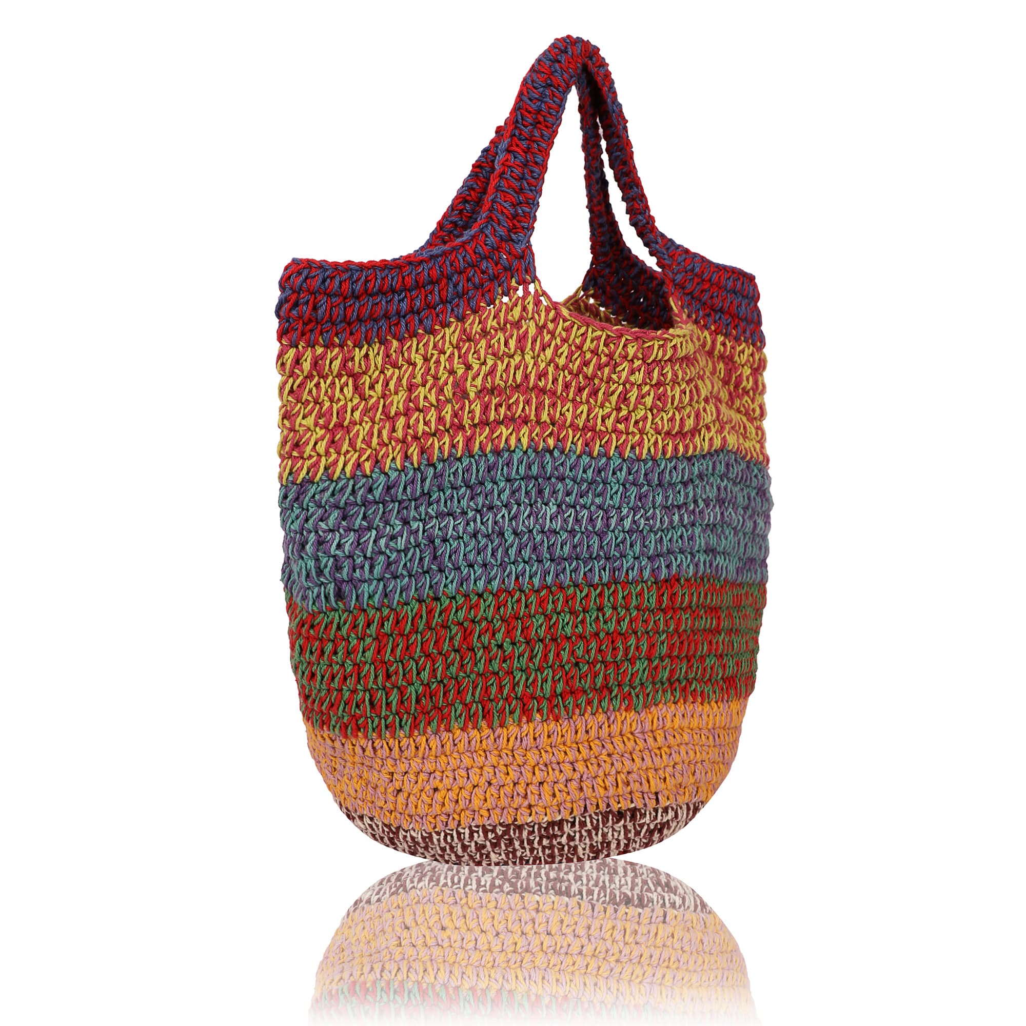MULTI  CROCHET TOTE BAG